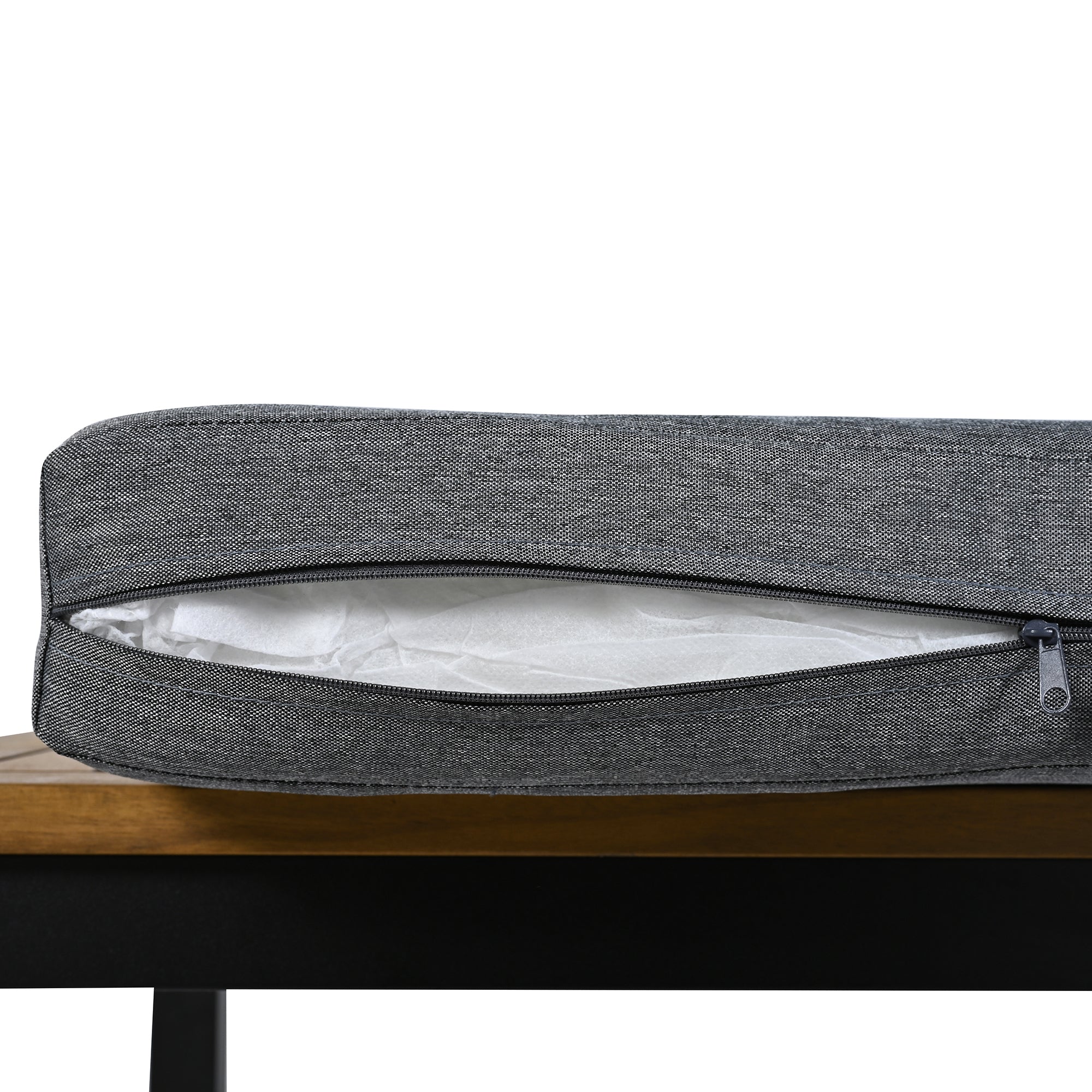 Walker Edison | 4 Pieces Outdoor Patio Sofa Sectional Set with Coffee and Side Tables