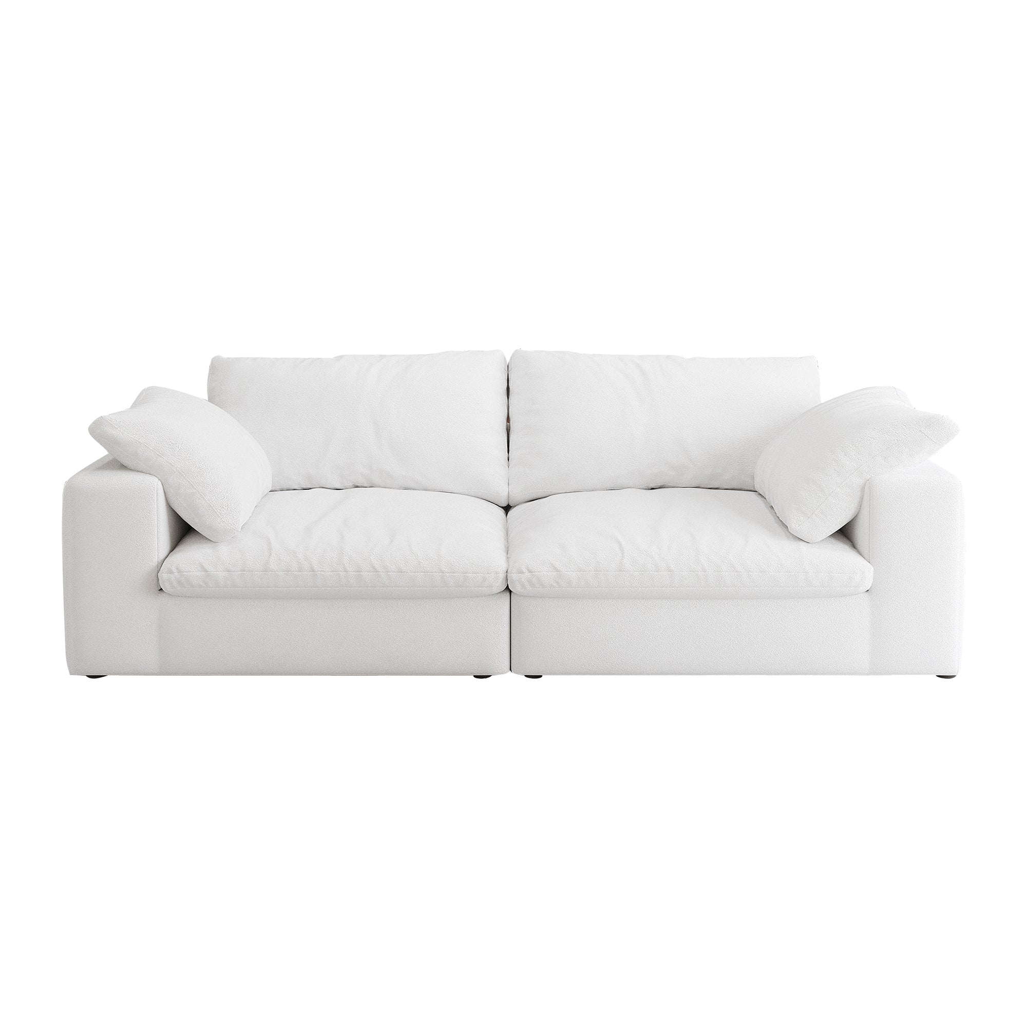 Walker Edison | Cloud Modular 80' Down Filled Loveseat Sofa