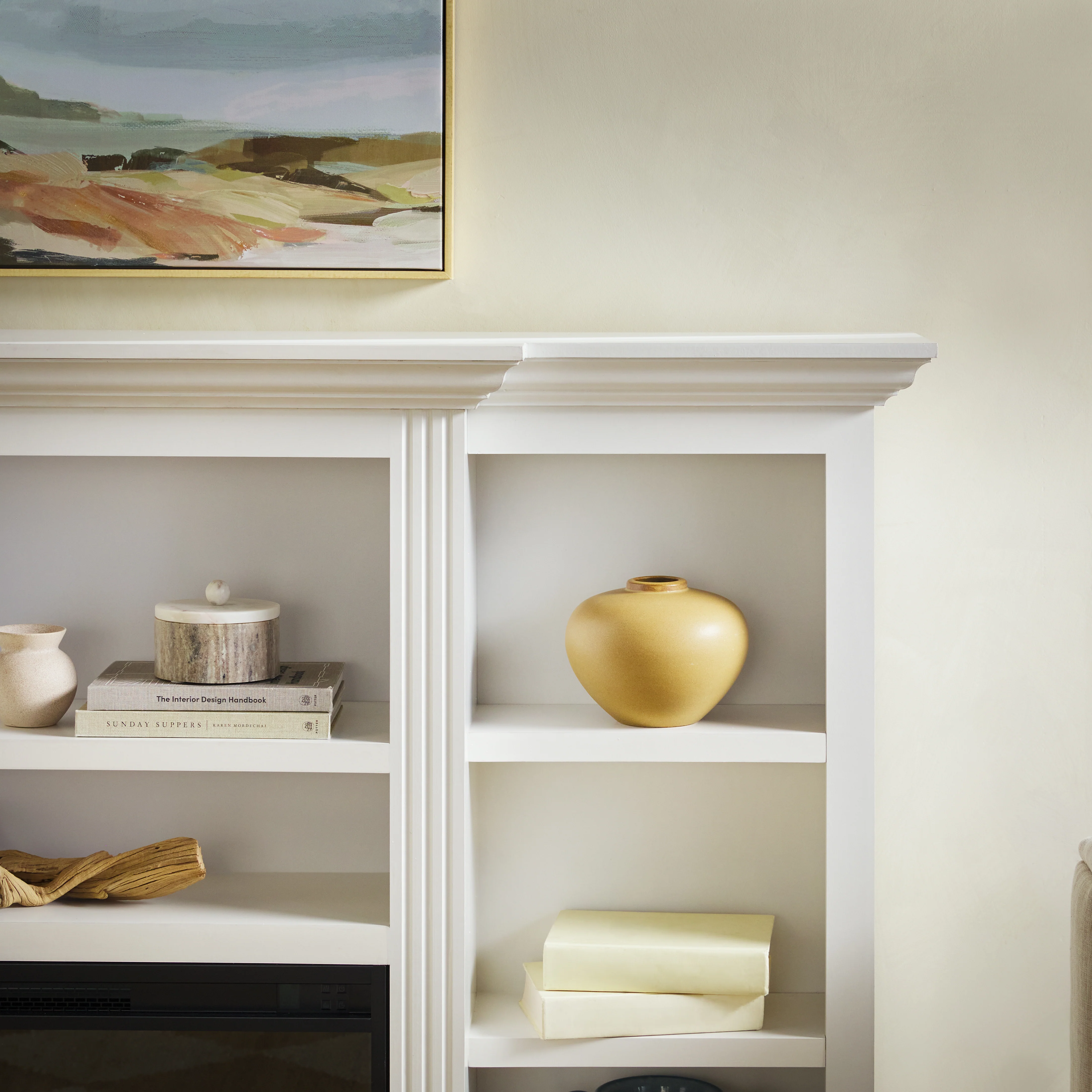 Cullen 70 Traditional Electric Fireplace with Mantel and Shelves