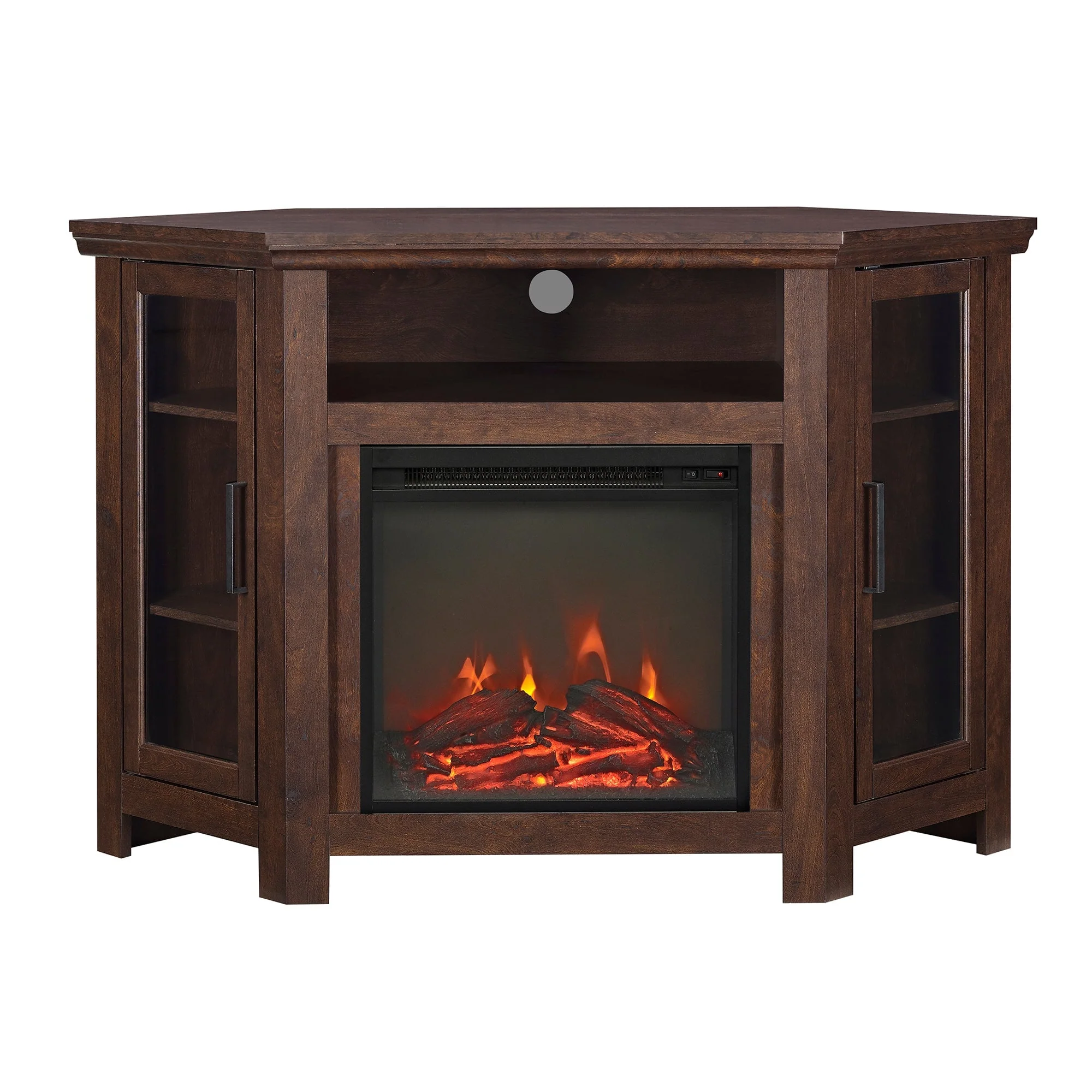 Barn 48 Wood Corner Fireplace TV Stand