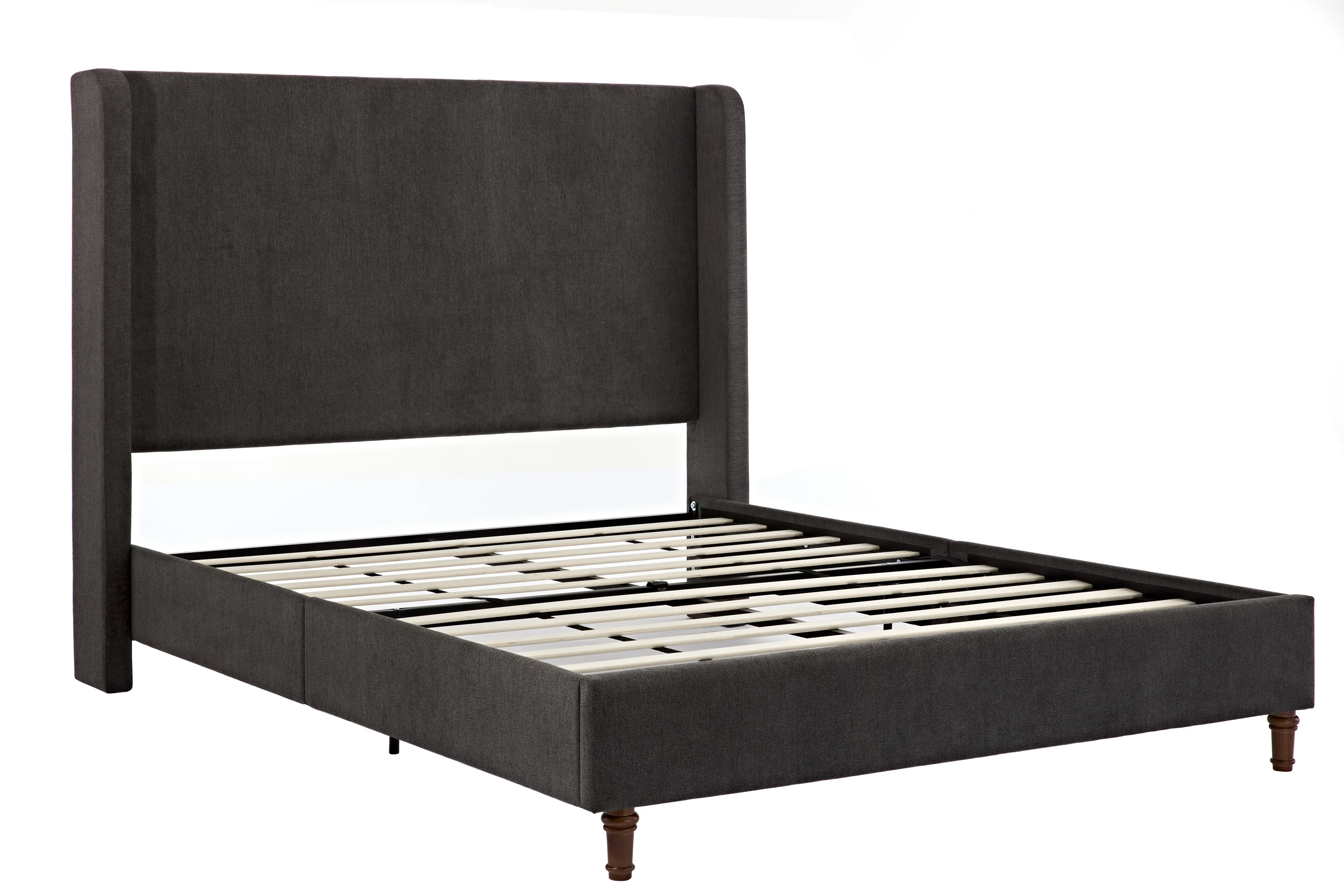 Walker Edison | Velvet Tall 54 Headboard Upholstered Queen Bed