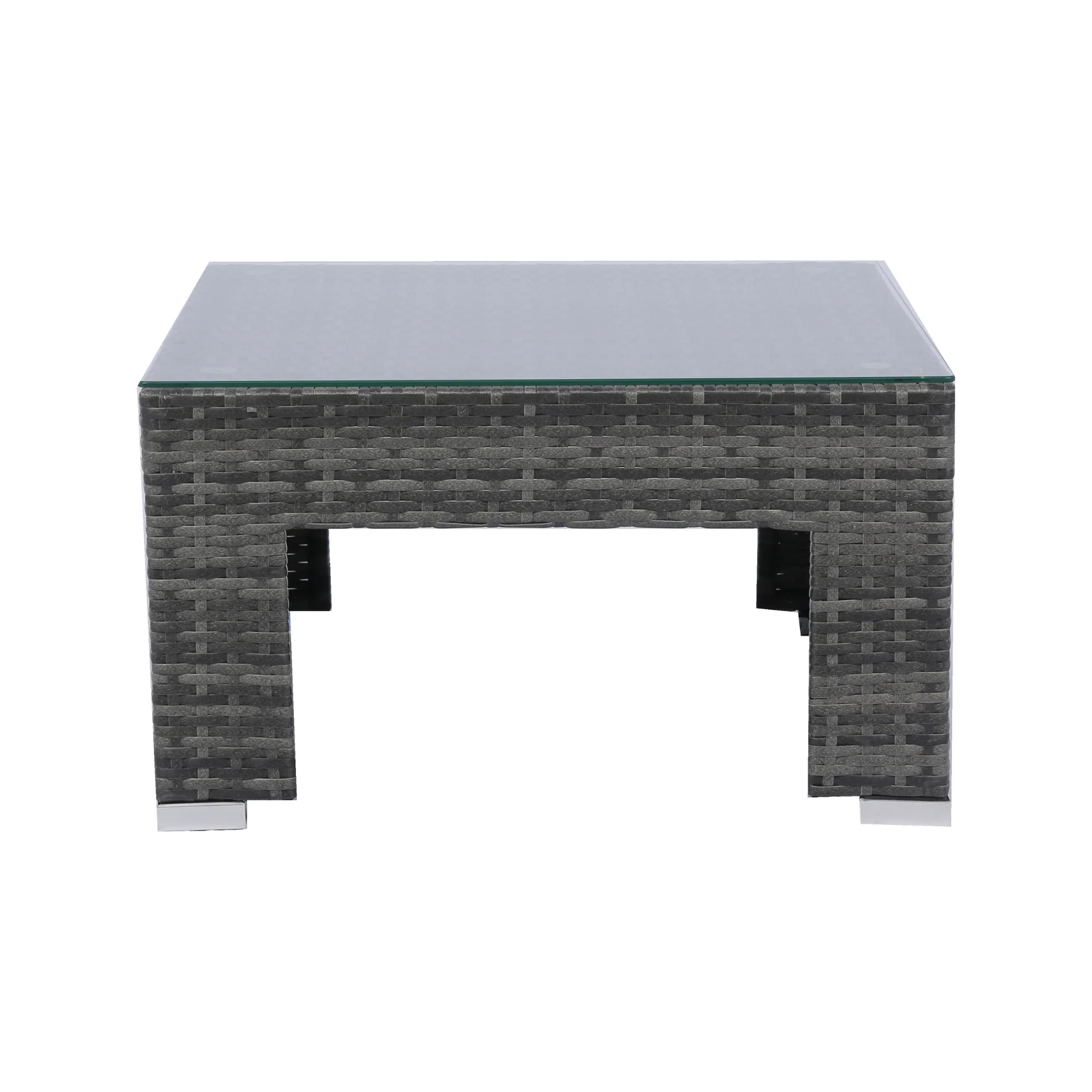 Walker Edison | 7-Piece Outdoor Patio Canopy Wicker Rattan Sectional Sofa Set