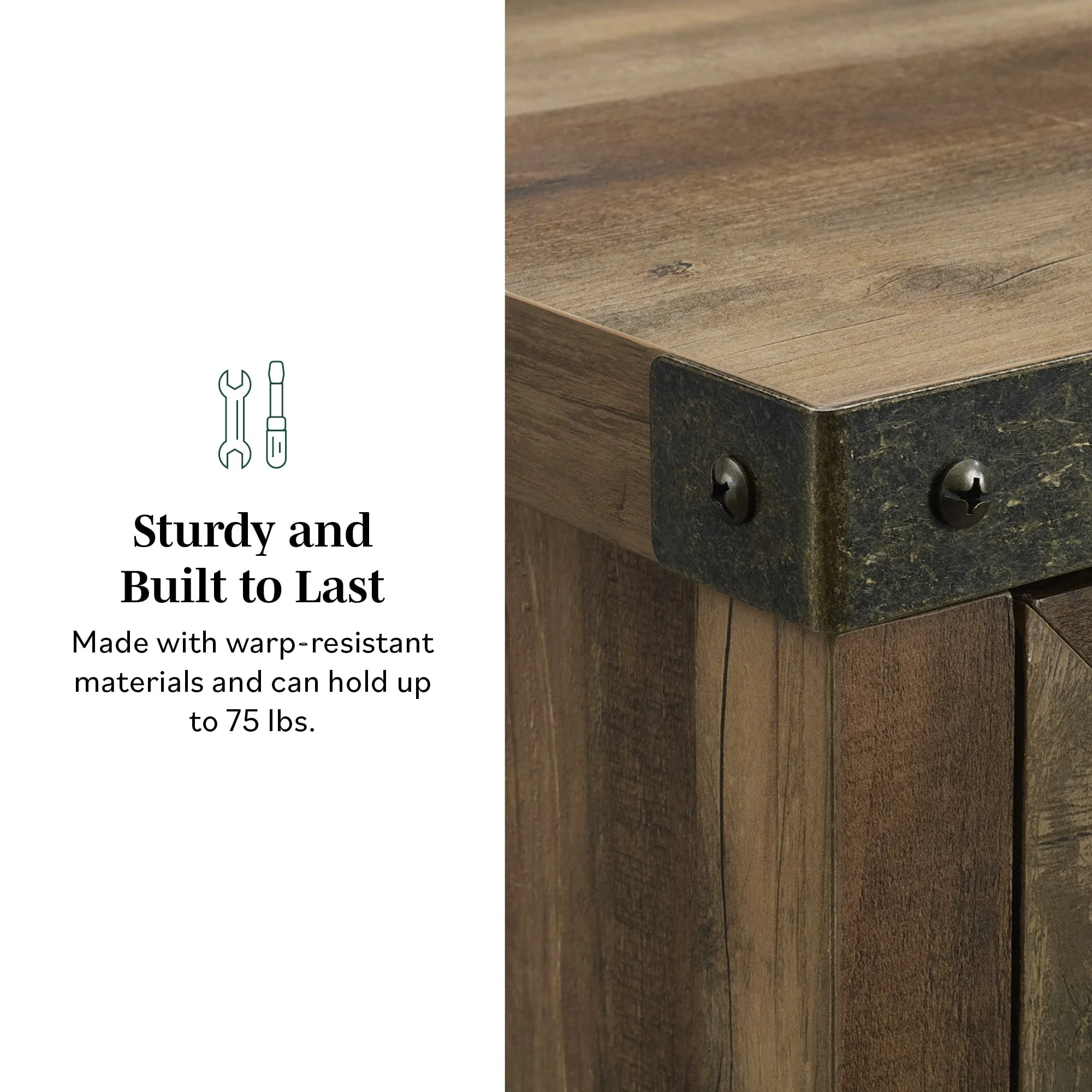 Barn Door Accent Cabinet