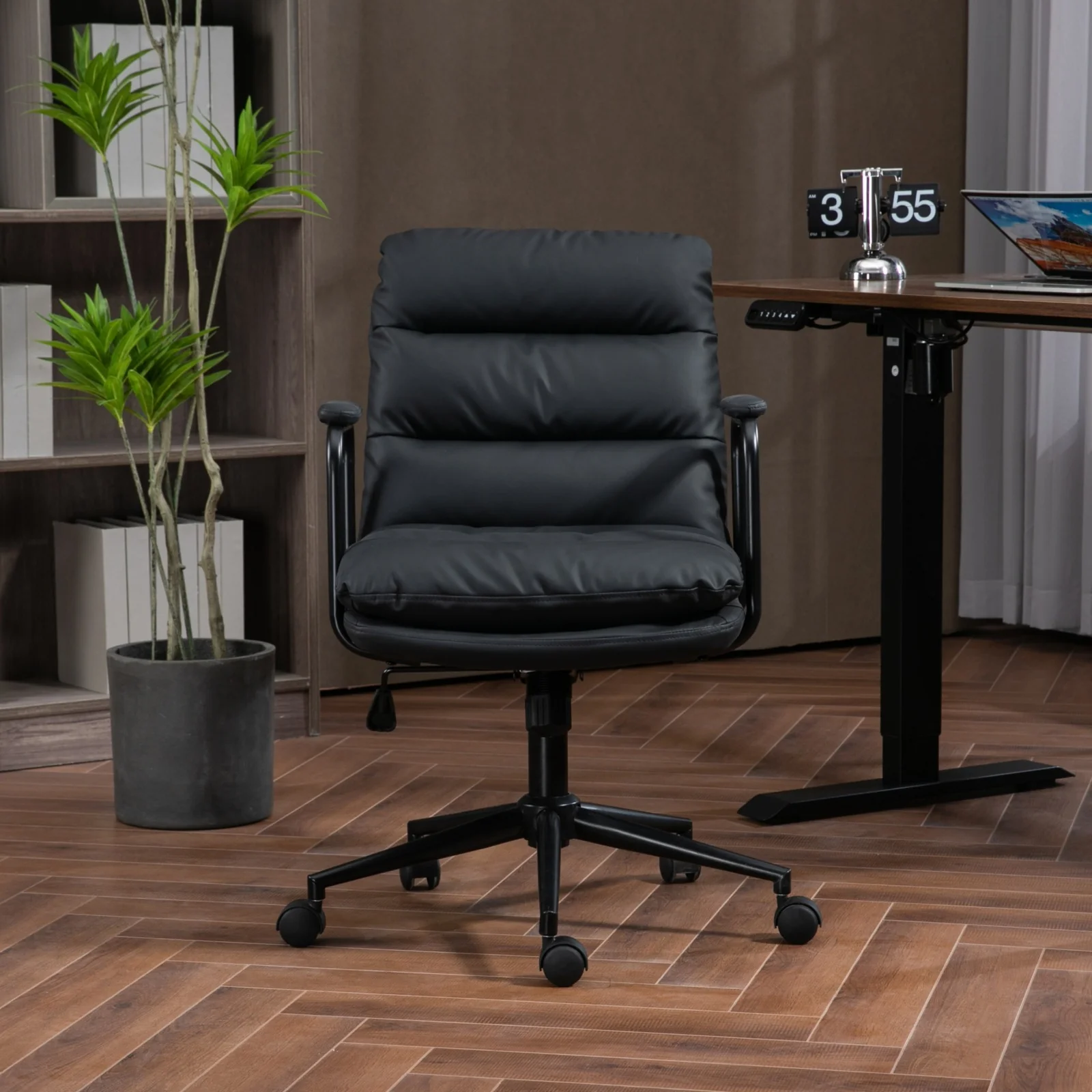 Walker Edison | Ergonomic Faux Leather Computer Rolling Swivel Chair