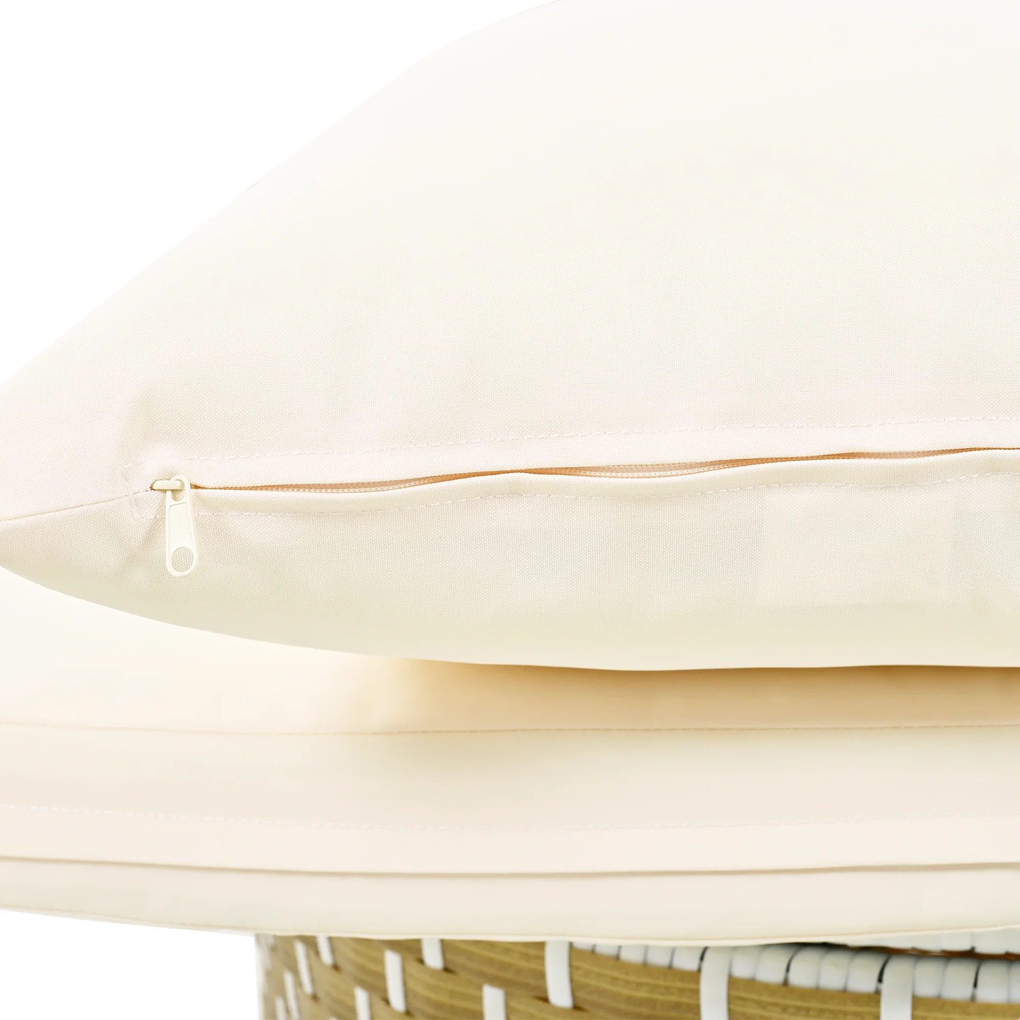 Walker Edison | Outdoor Round Modular Sunbed Sofa Set