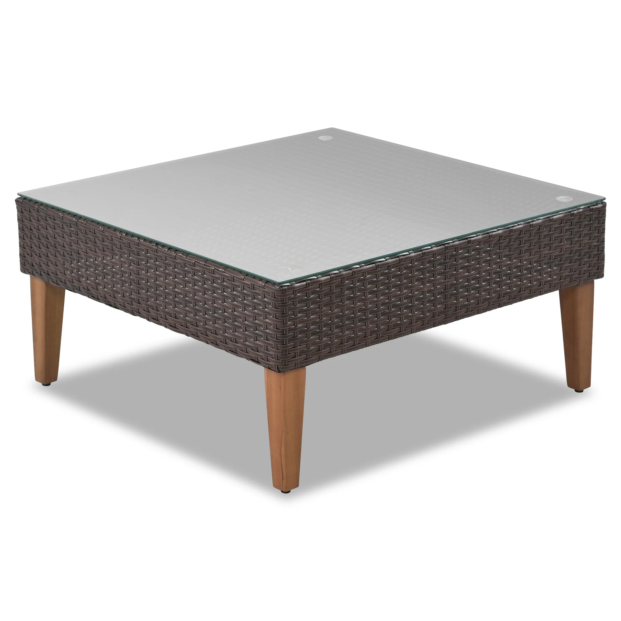 Walker Edison | Outdoor Patio Wicker 4-Piece Sofa Set