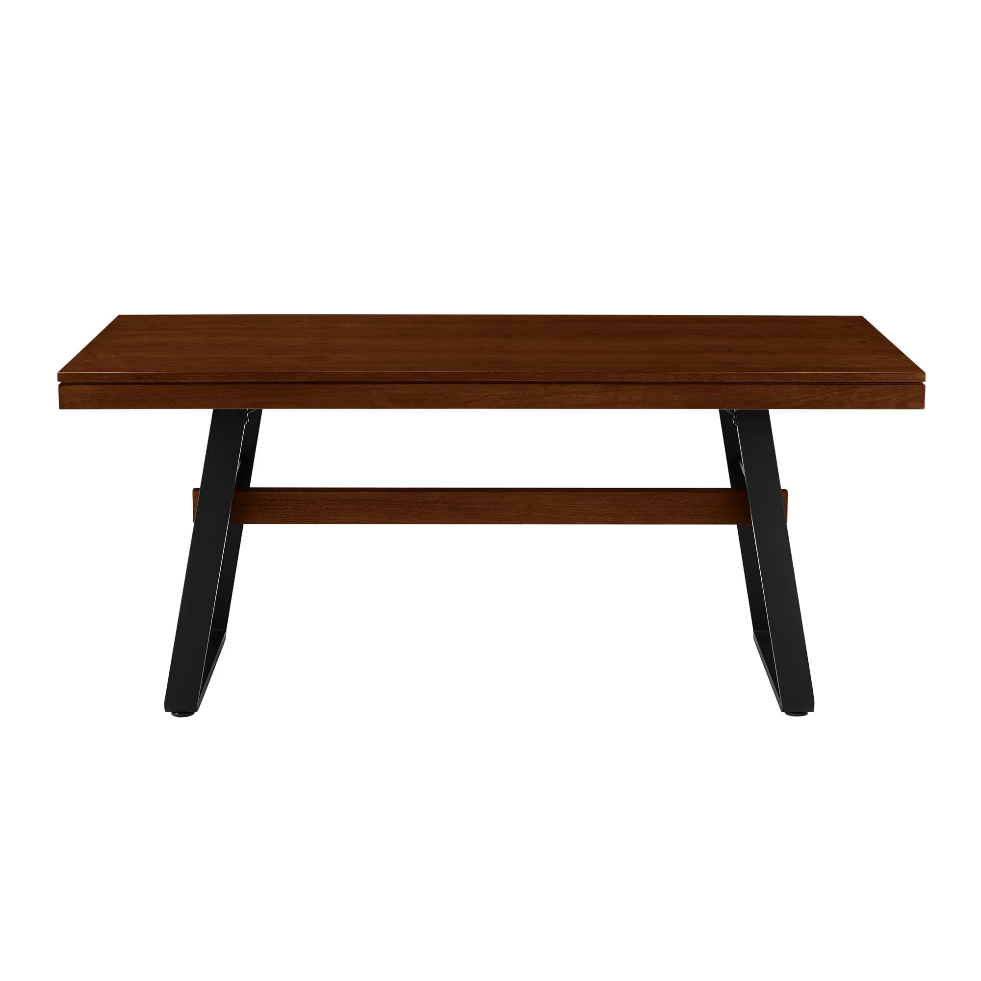 Brickell Modern Industrial Bridge-Leg Dining Table & Desk