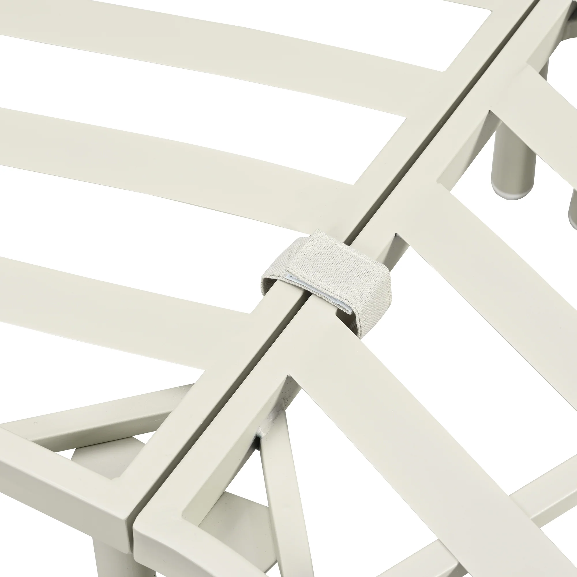 Walker Edison | Minimalist Half Moon Outdoor 8-Piece Modular Sofa Set with Nesting Tables