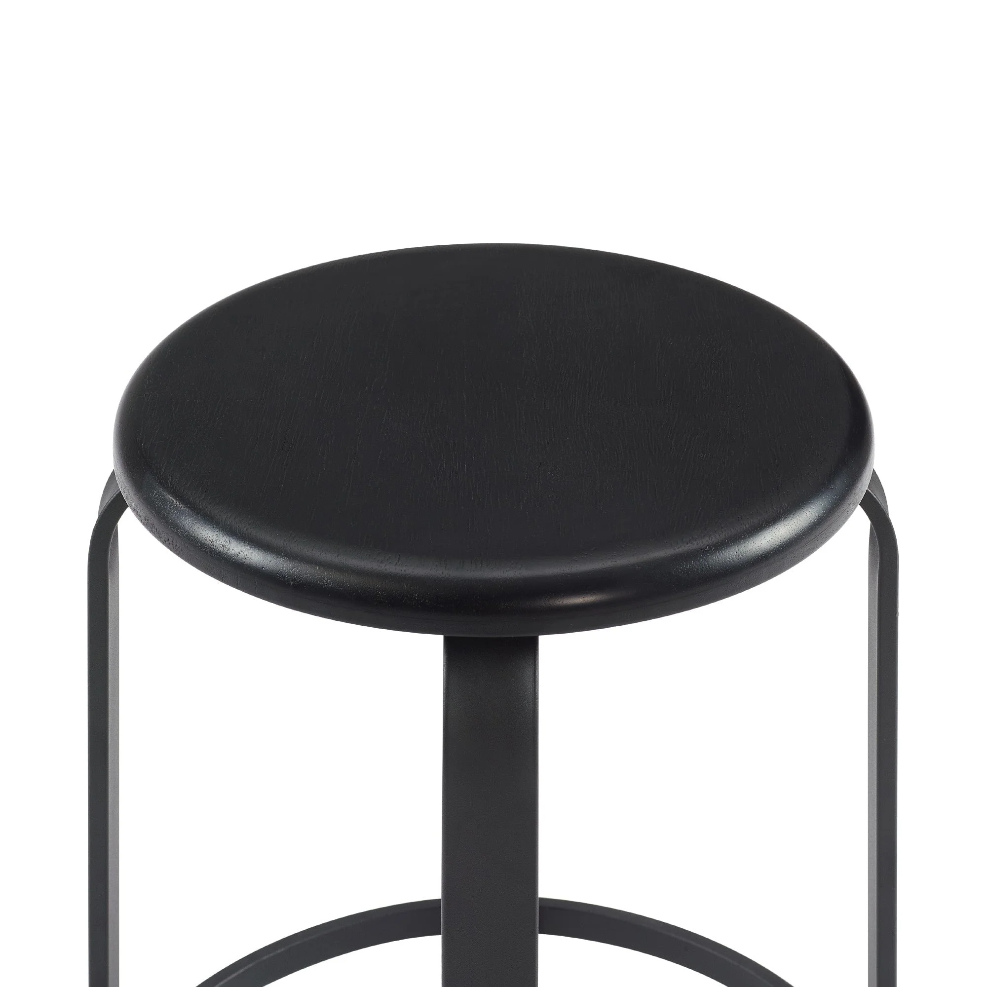 Colton 26 2-Piece Metal and Wood Round Kitchen Bar Stool