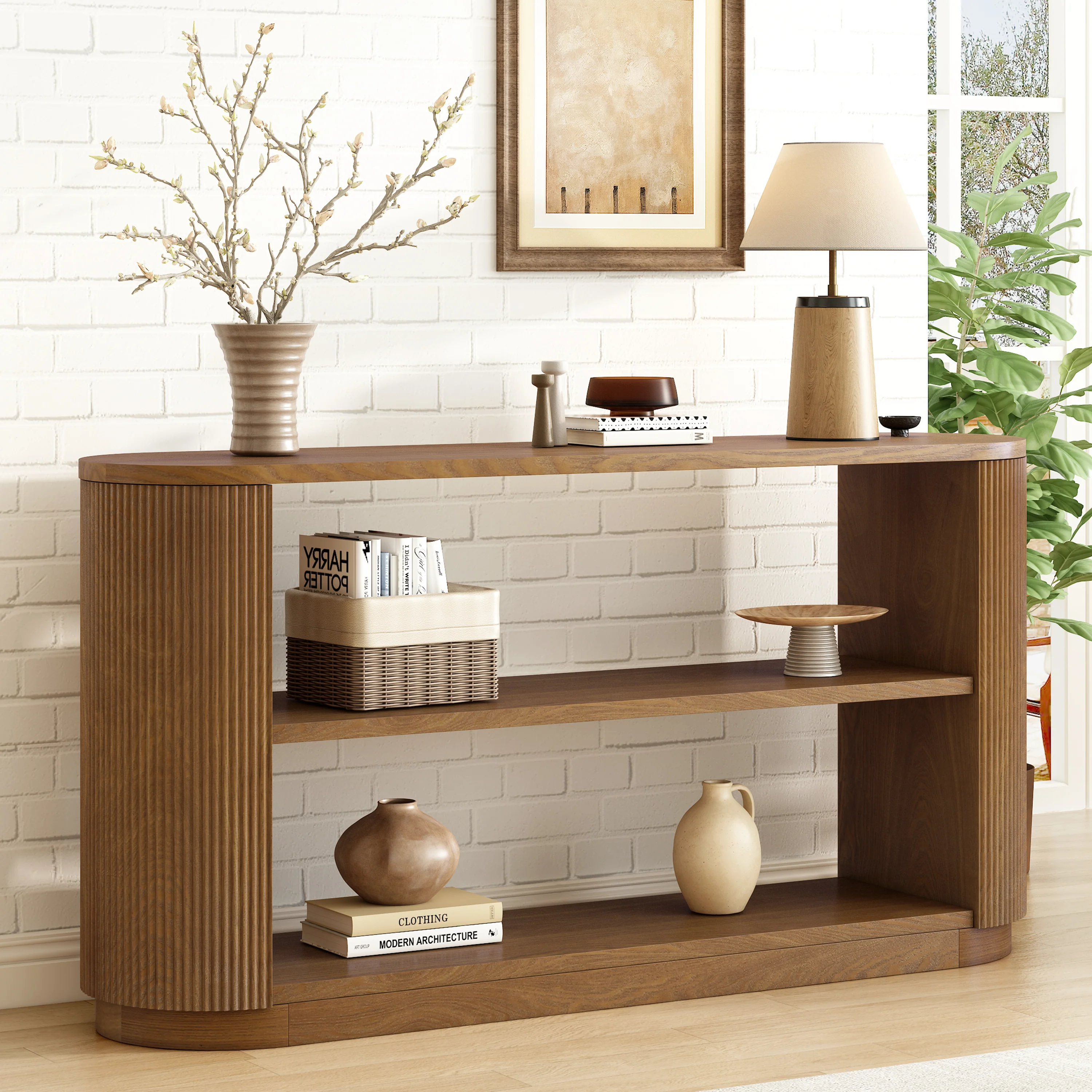 Walker Edison | Fluted Modern Entryway Console Table