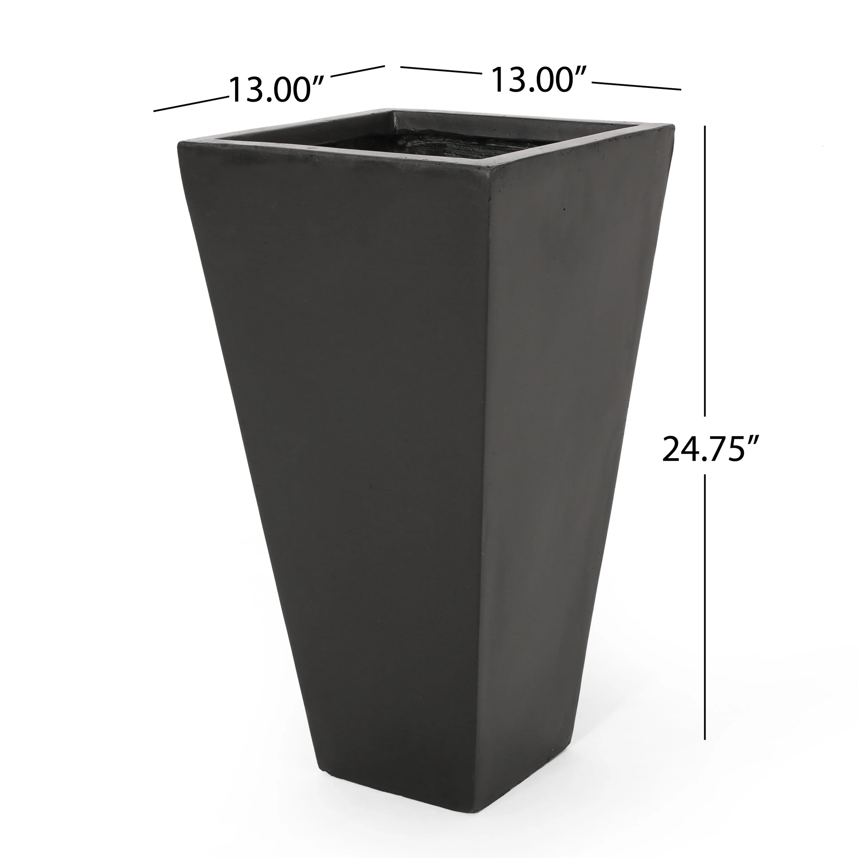 Walker Edison | Black Outdoor Modern Planter