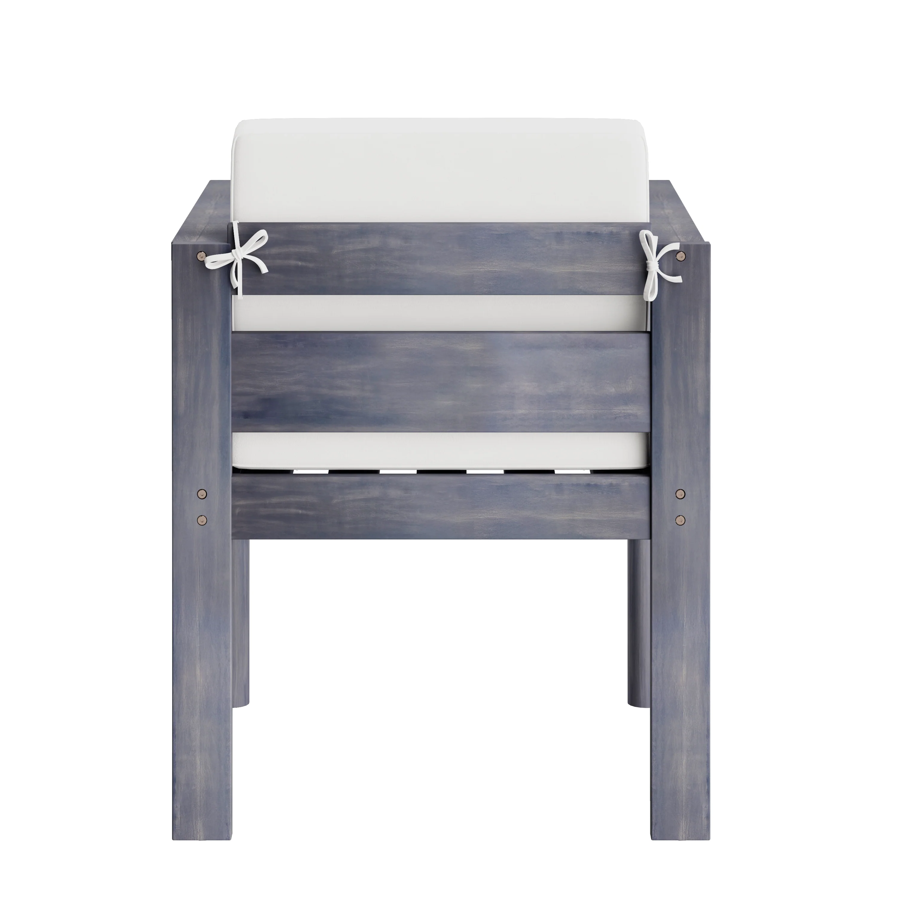 Walker Edison | Grey Wood Outdoor 7-Piece Patio Dining Table Set for 6