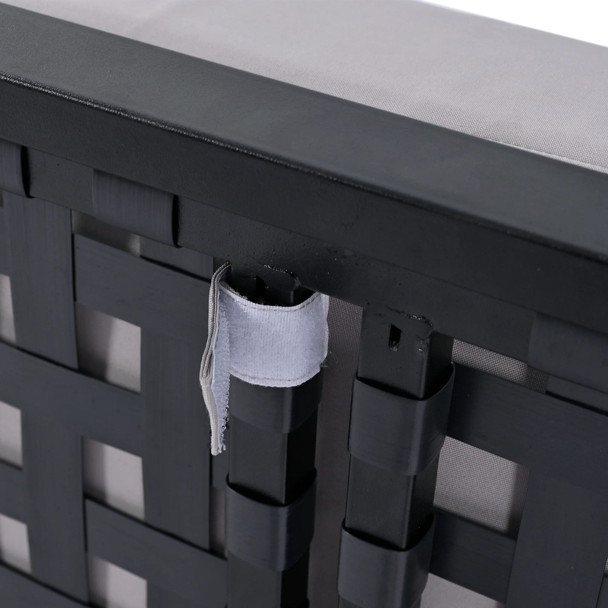 Walker Edison | Modern Outdoor Patio Daybed with Wood Topped Side Tables