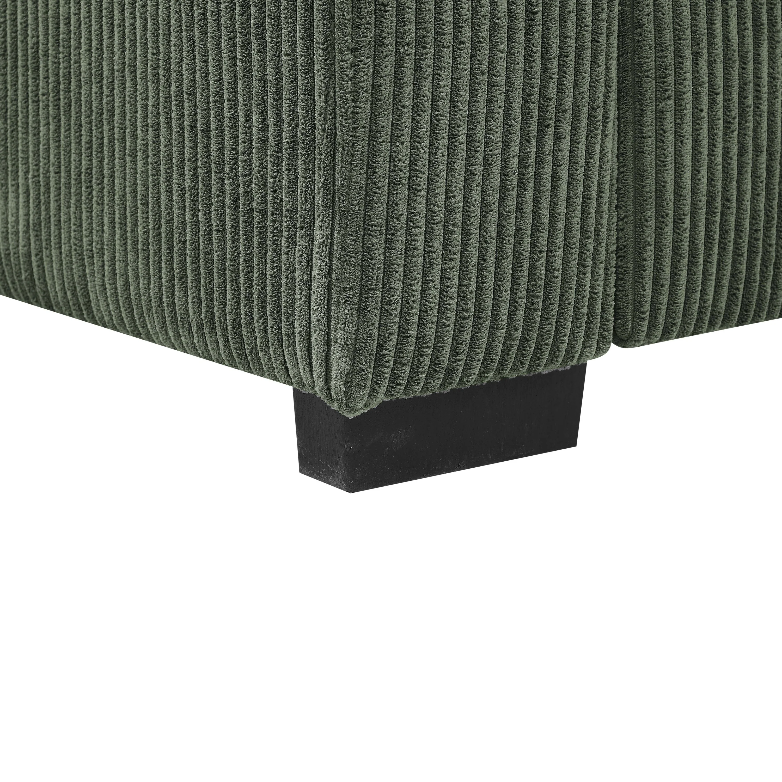 Walker Edison | Coastal Green Corduroy Loveseat Cloud Sofa