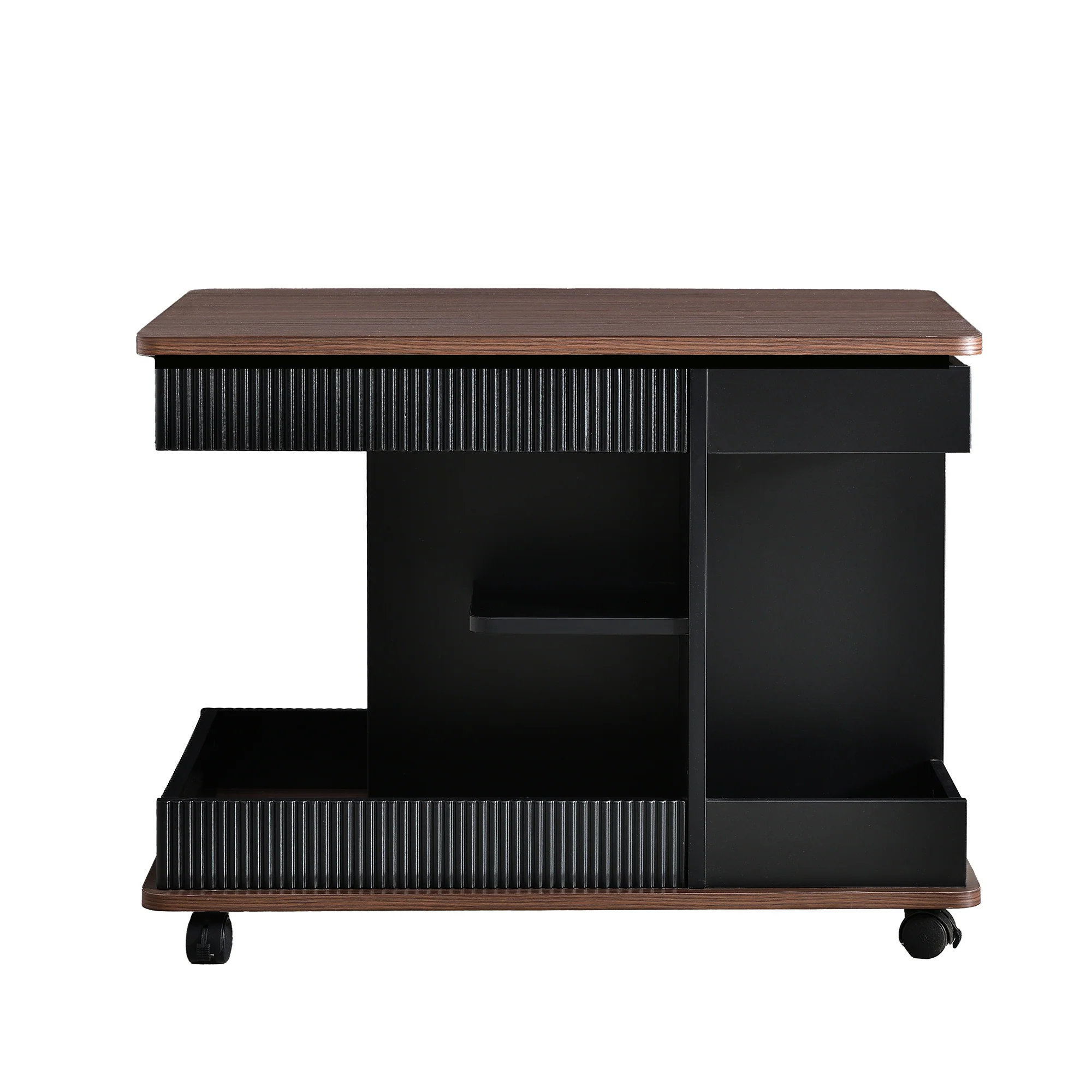 Walker Edison | Modern Multifunctional Adjustable Side Table with Lift-Top