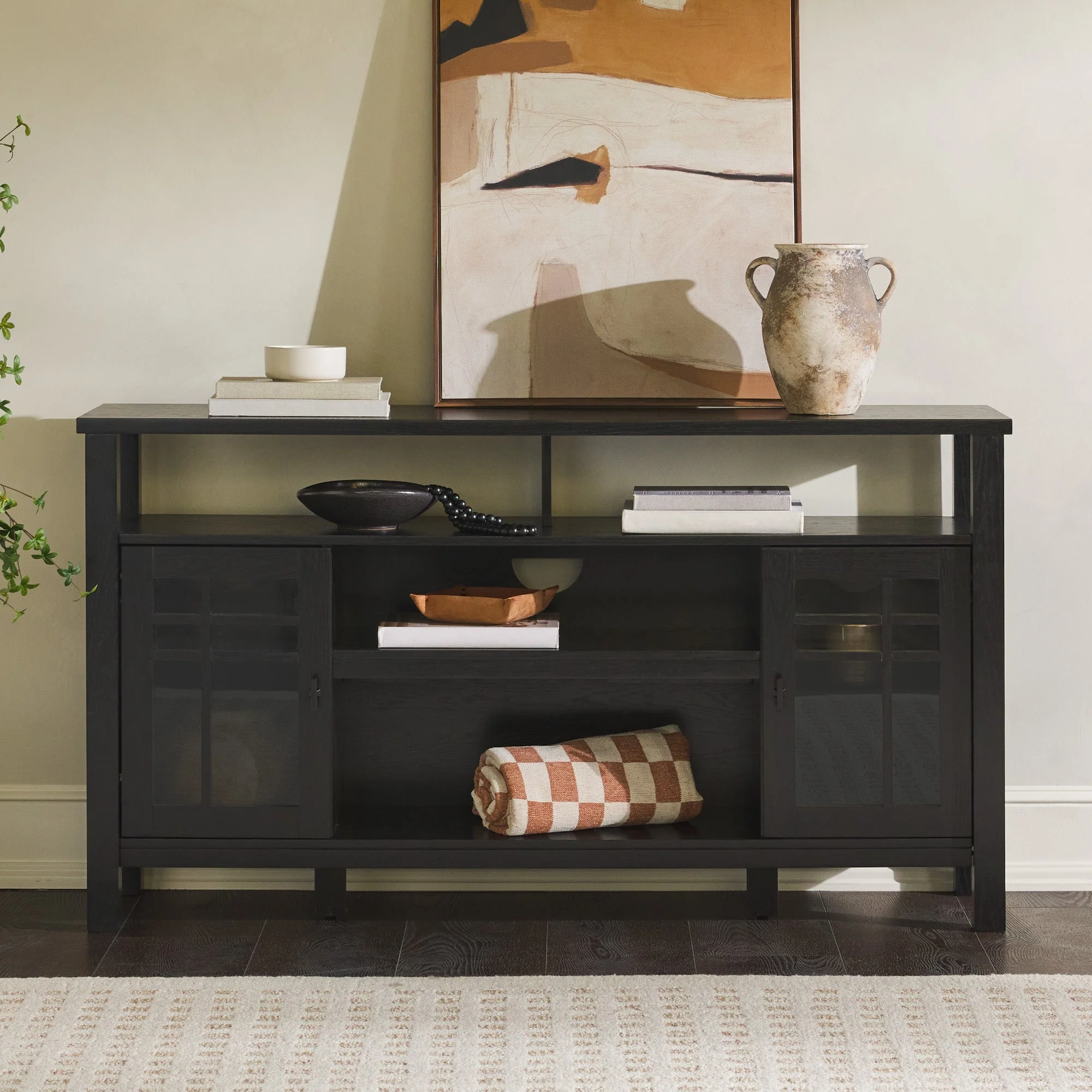 Hattie 58 2-Door Transitional Buffet Sideboard & TV Stand