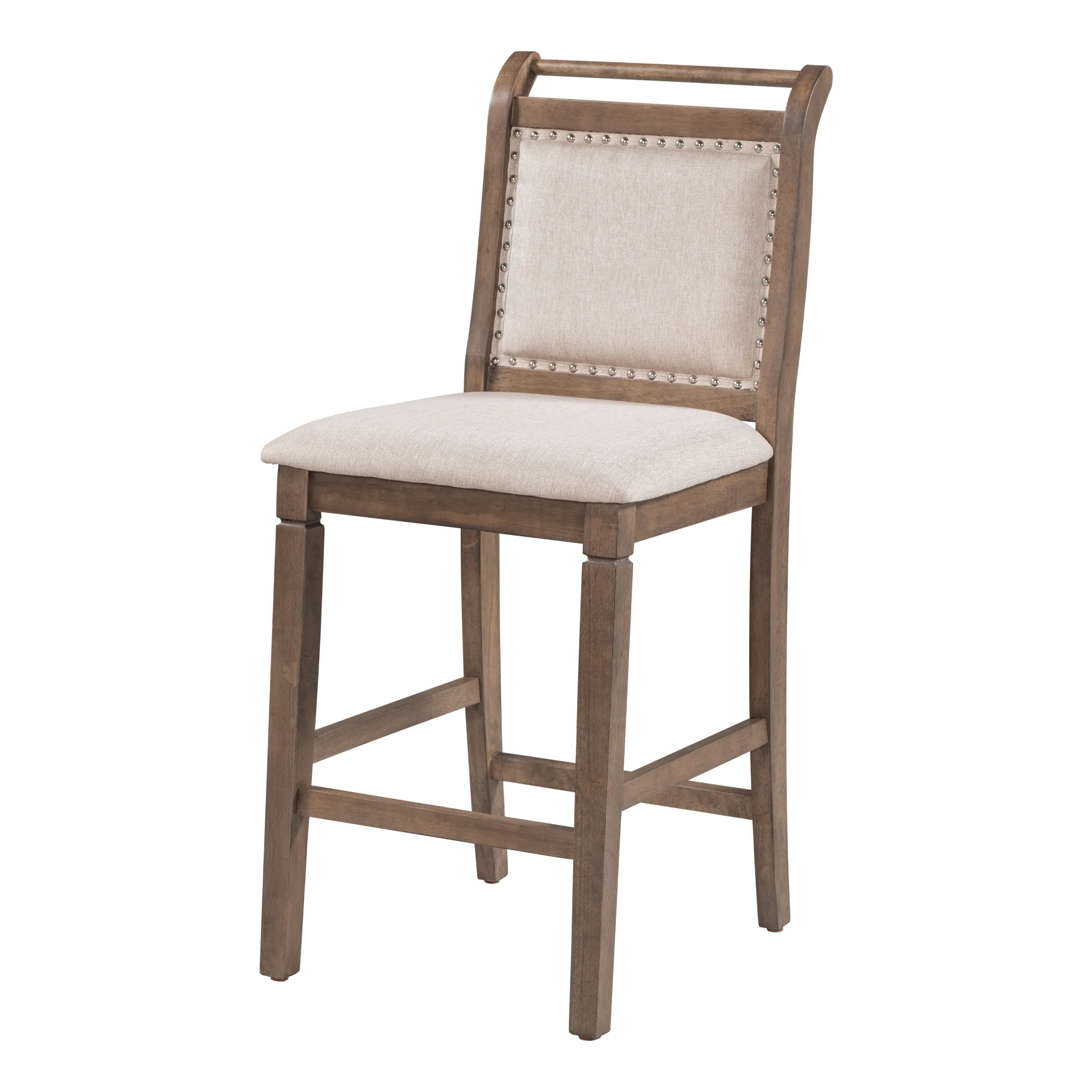 Walker Edison | 3-Piece Wood Counter Height Drop Leaf Dining Table Set with Chairs