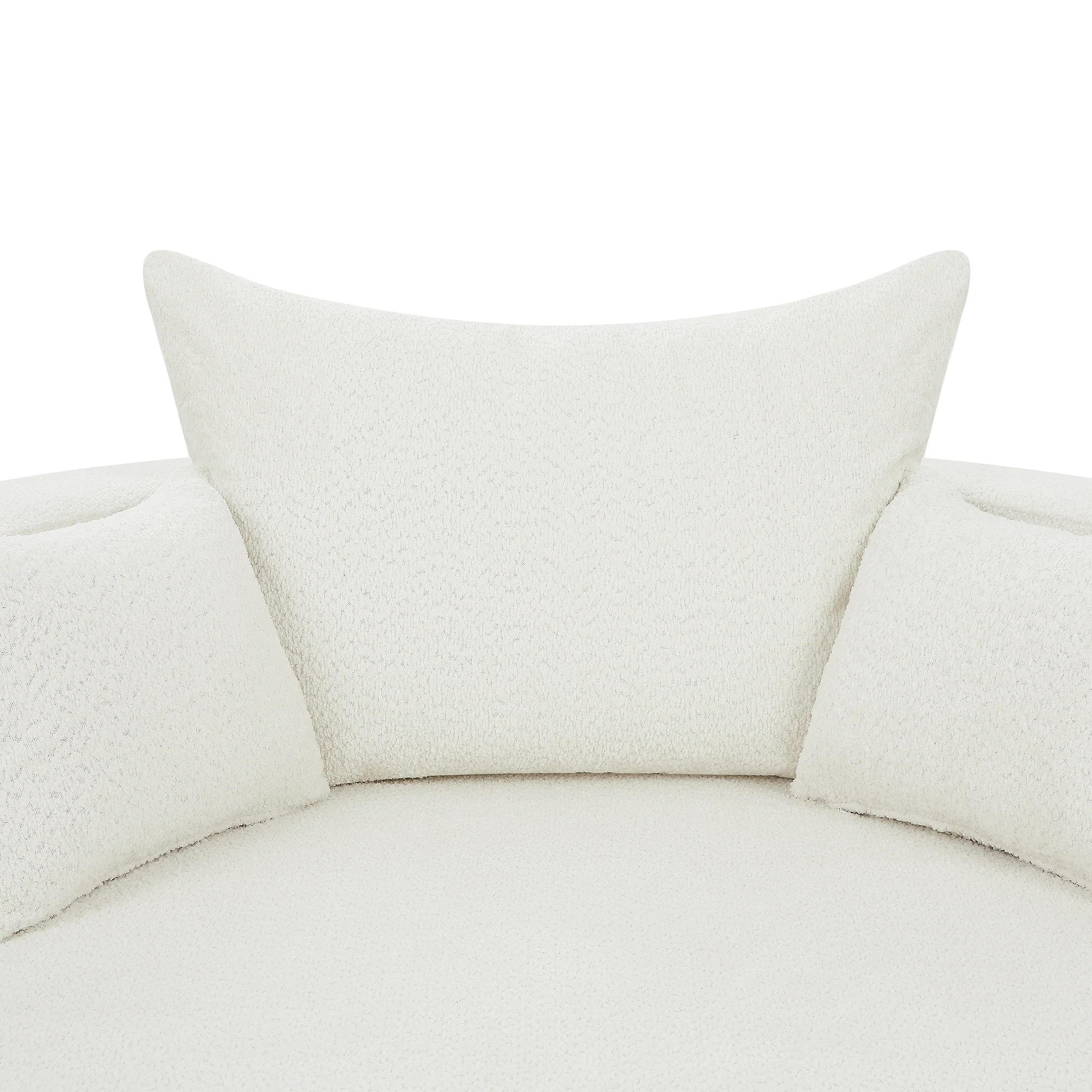 Walker Edison | 360° Swivel Accent Round Sofa Chair with Pillows