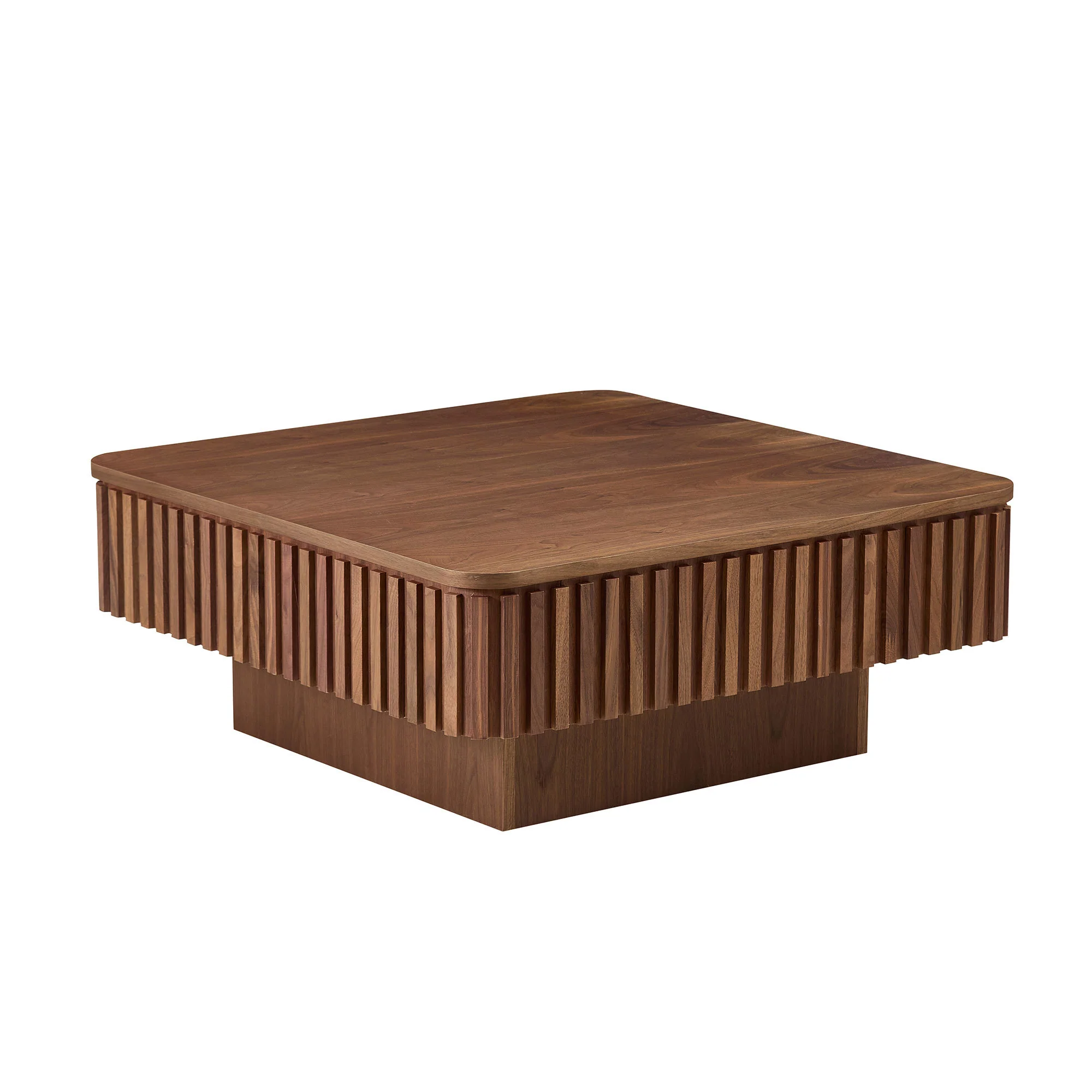 Walker Edison | Fluted Modern Lift Top Coffee Table and Desk