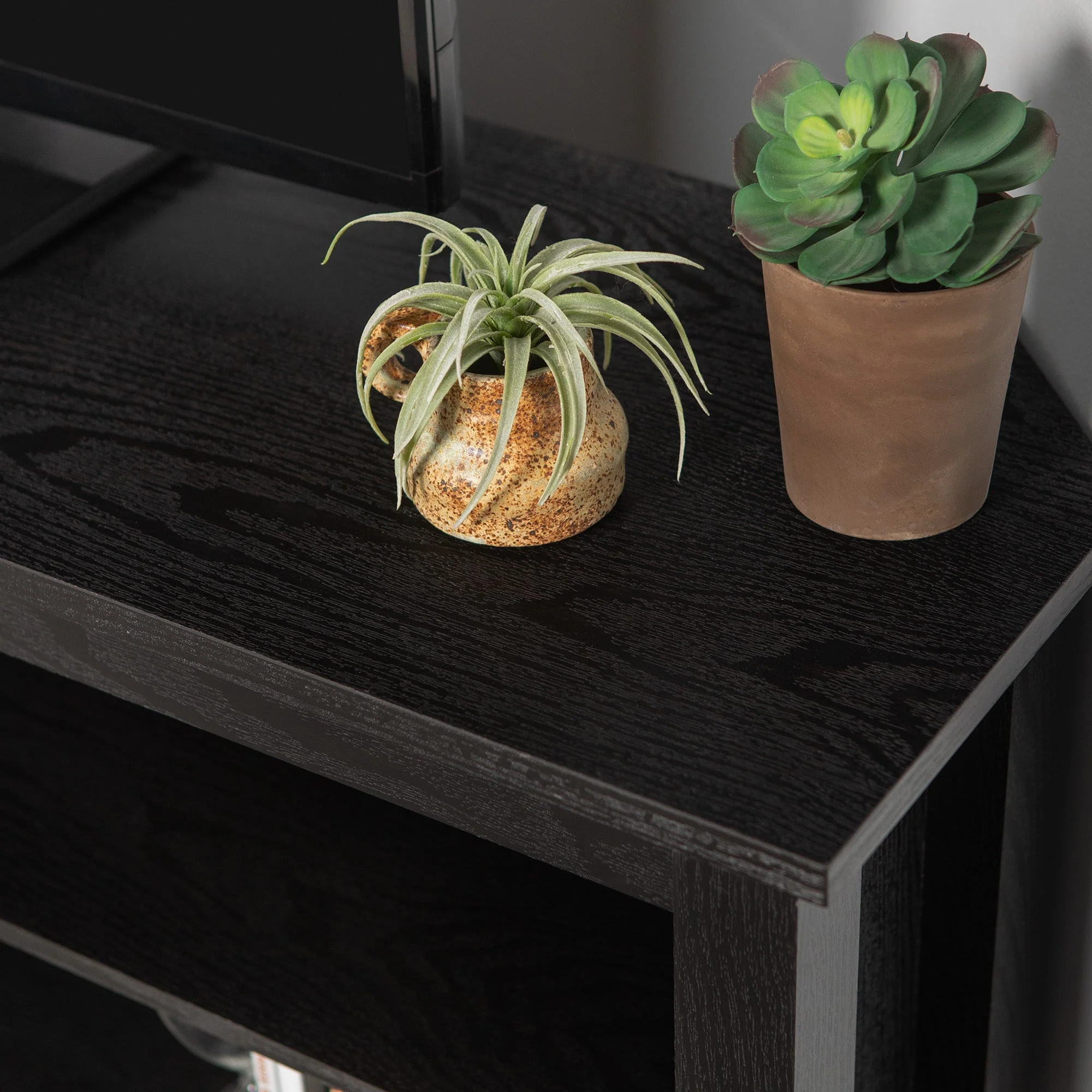 58 Transitional Wood Corner TV Stand