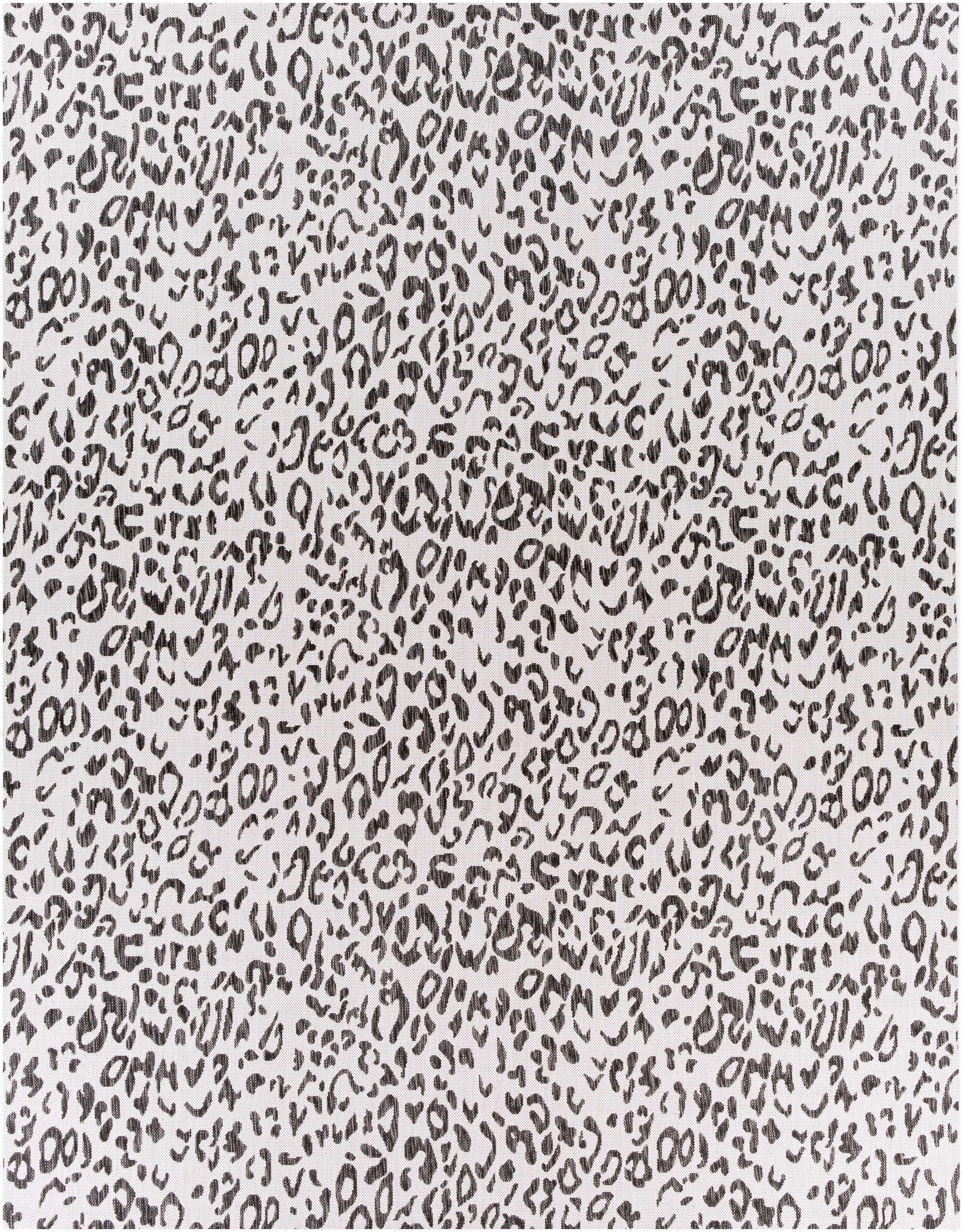 Boutique Rugs - Alderbury White Leopard Print Rug