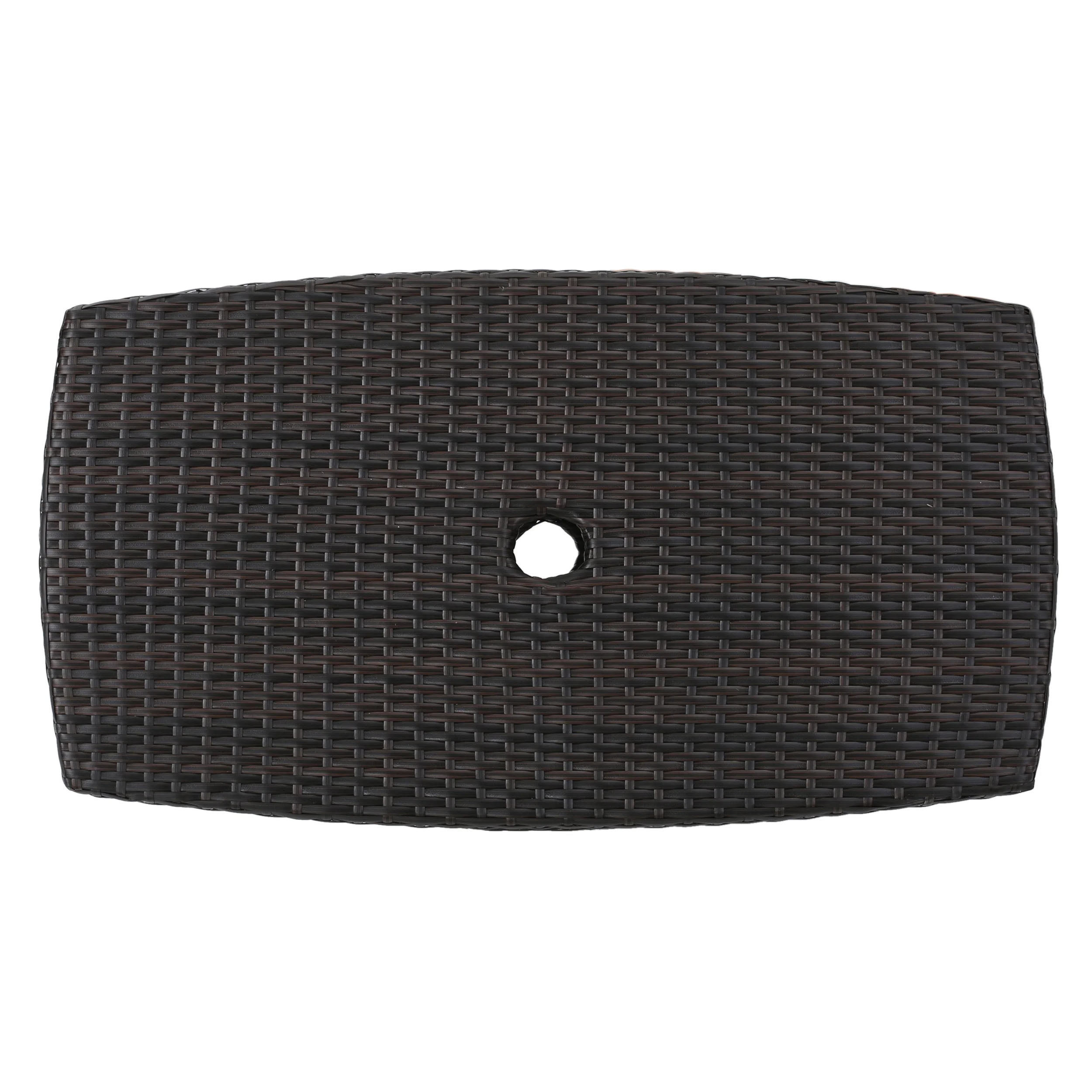 Walker Edison | Wicker Outdoor Patio Coffee Table