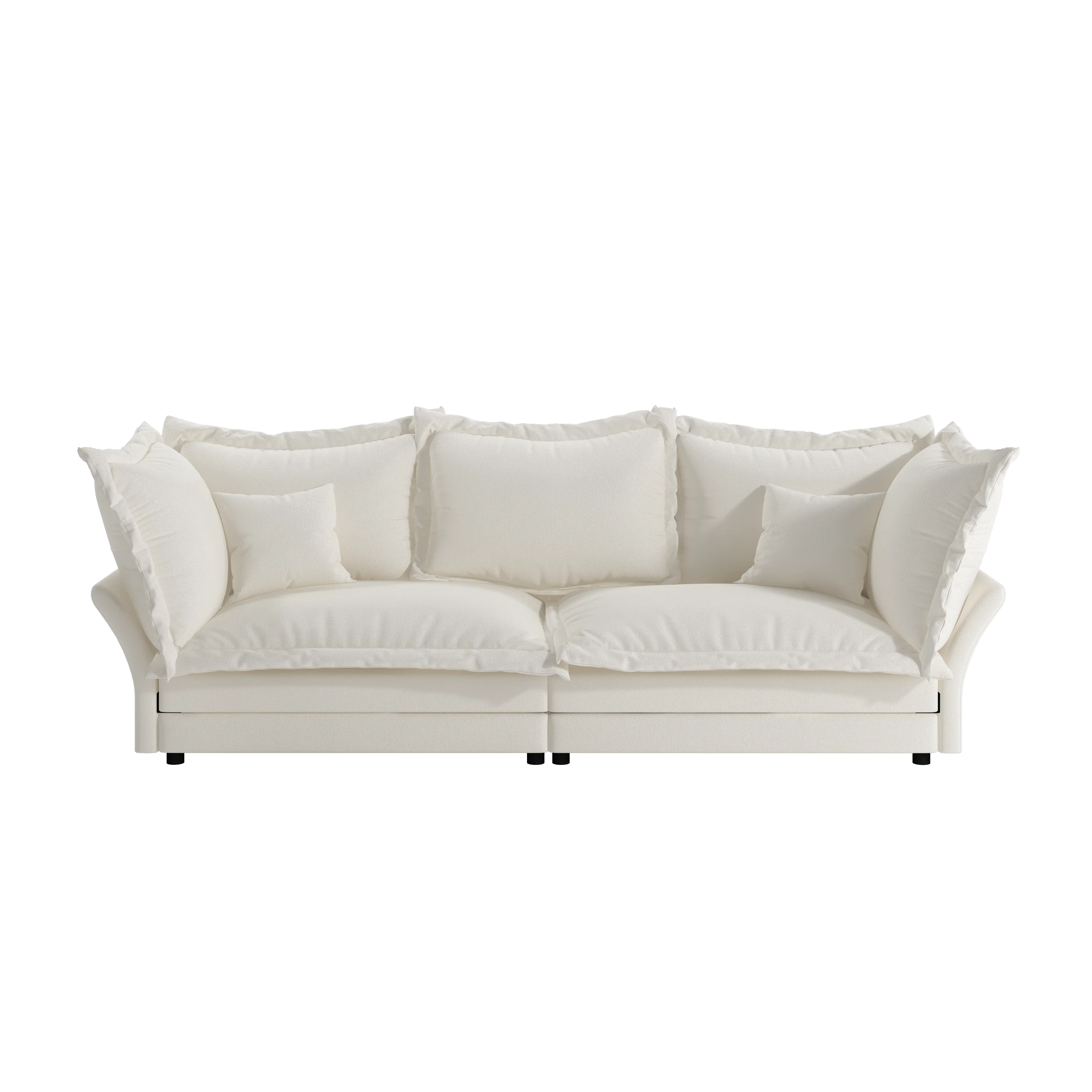 Walker Edison | Expandable Velvet Deep Seat Upholstered Cloud Sofa