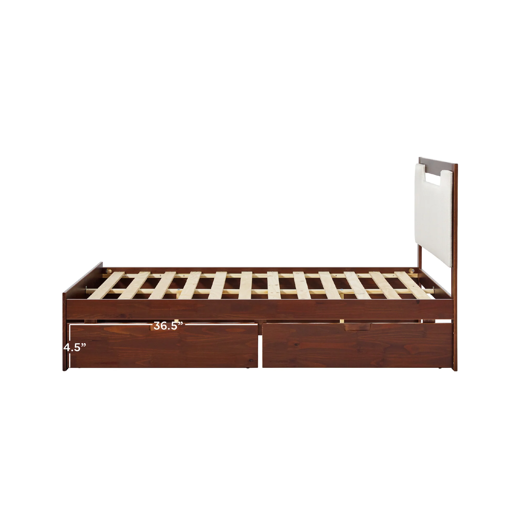 Sloane Mid-Century Modern Solid Wood Storage Bed