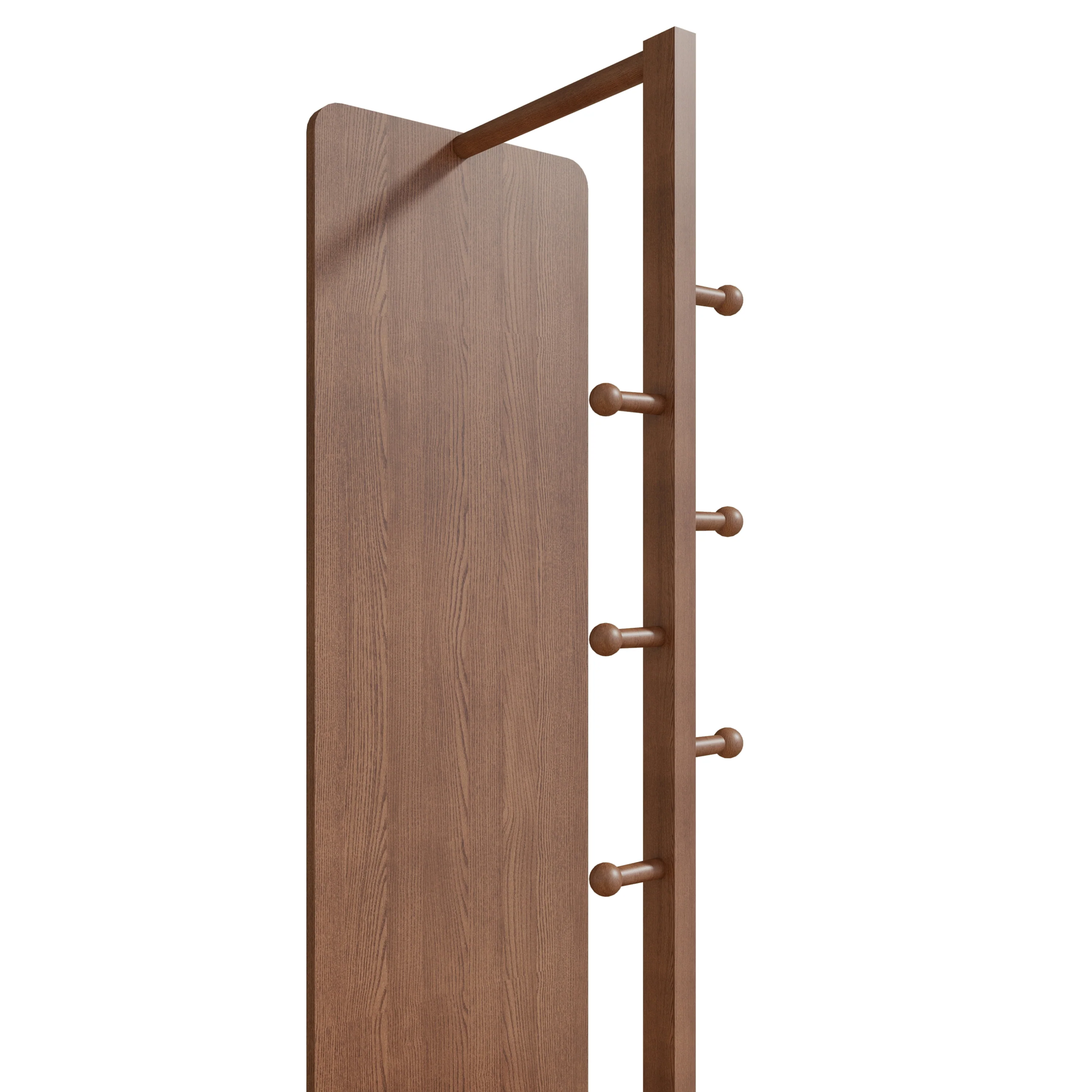 Walker Edison | 360° Rotating 66'x14' Multifunctional Full Length Mirror with Storage