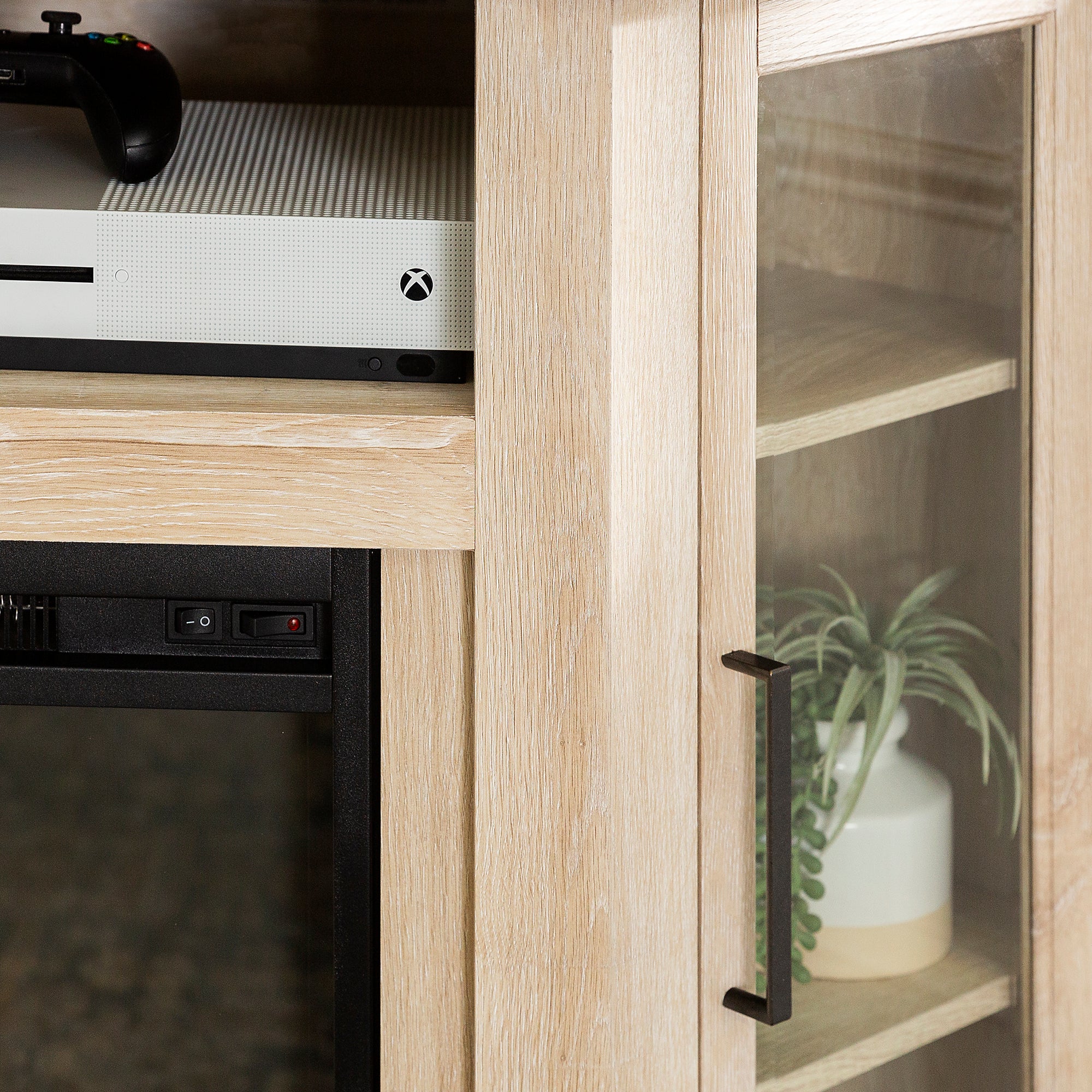 Barn 48 Wood Corner Fireplace TV Stand