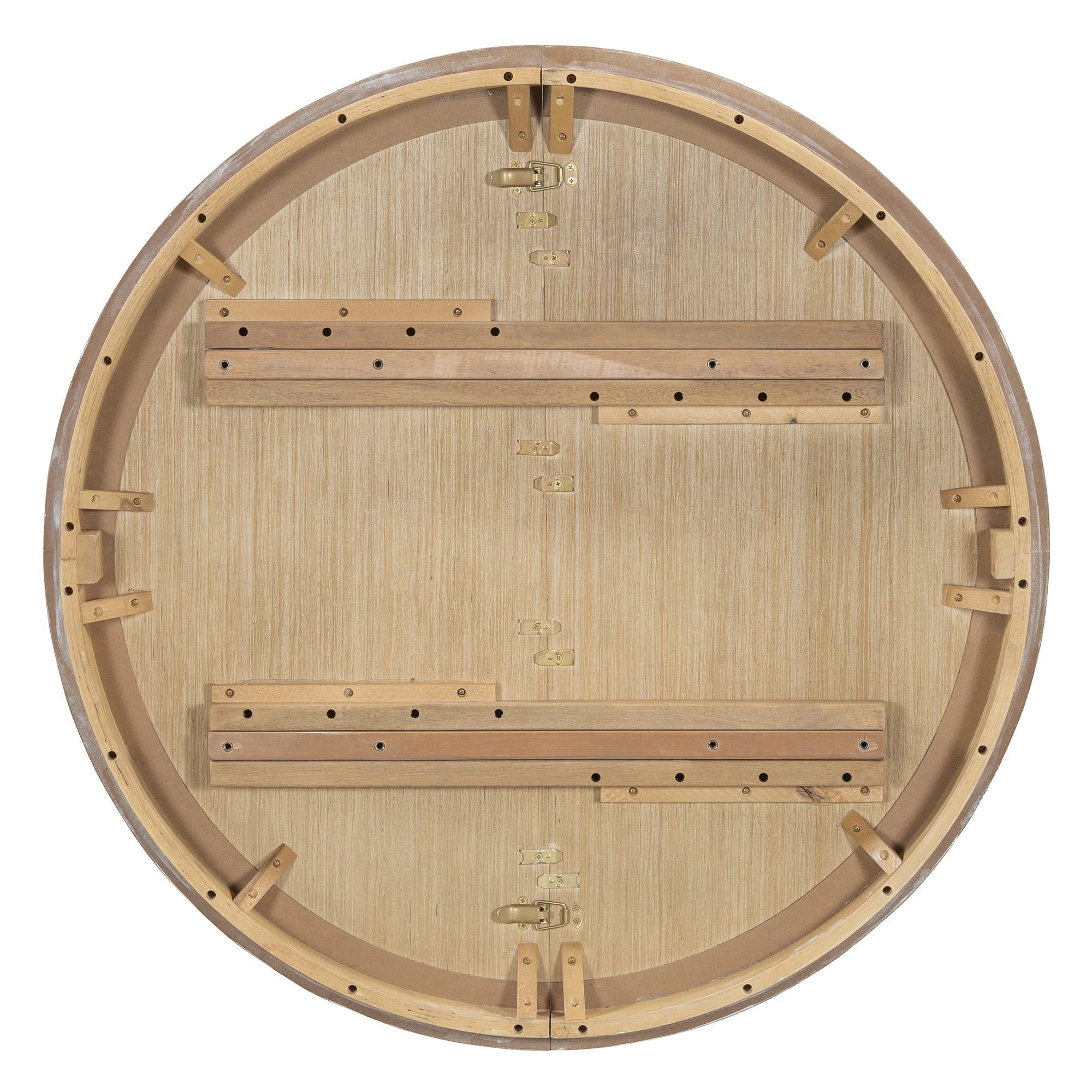 Walker Edison | Extendable 5-Piece Round Dining Table Set for 4