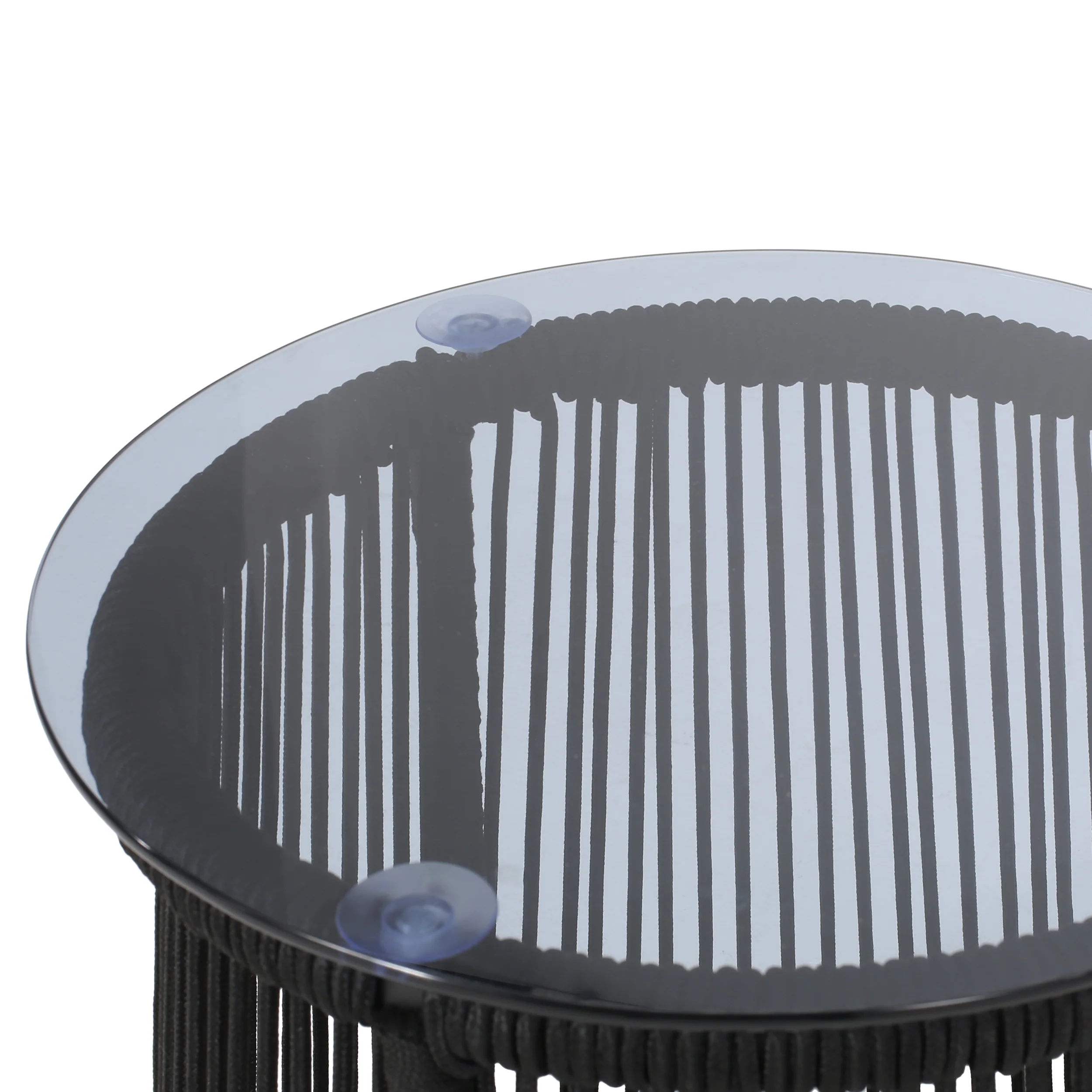 Walker Edison | Rope Weaving Design Outdoor Side Table