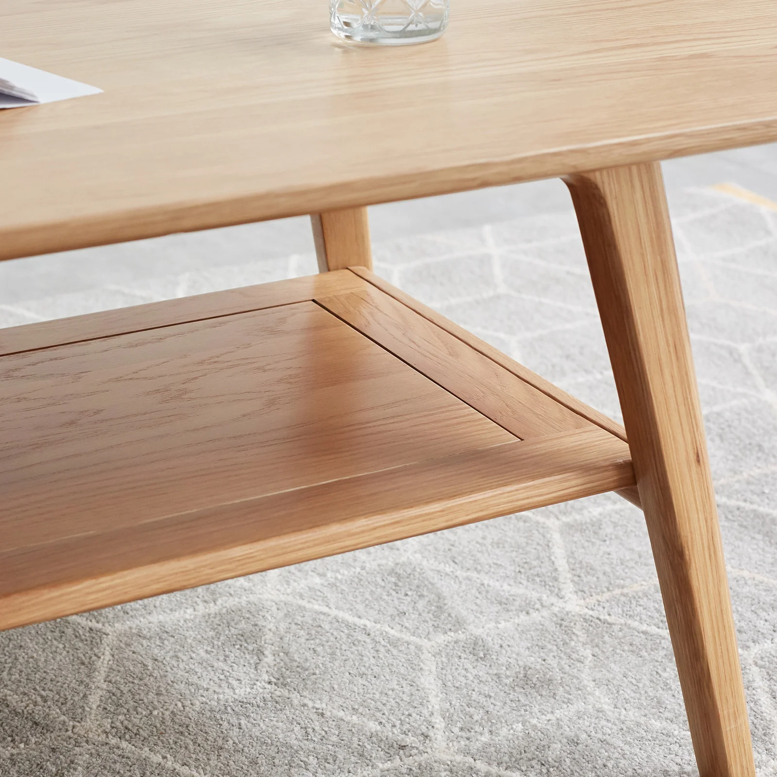 Walker Edison | Minimalist Solid Wood Coffee Table