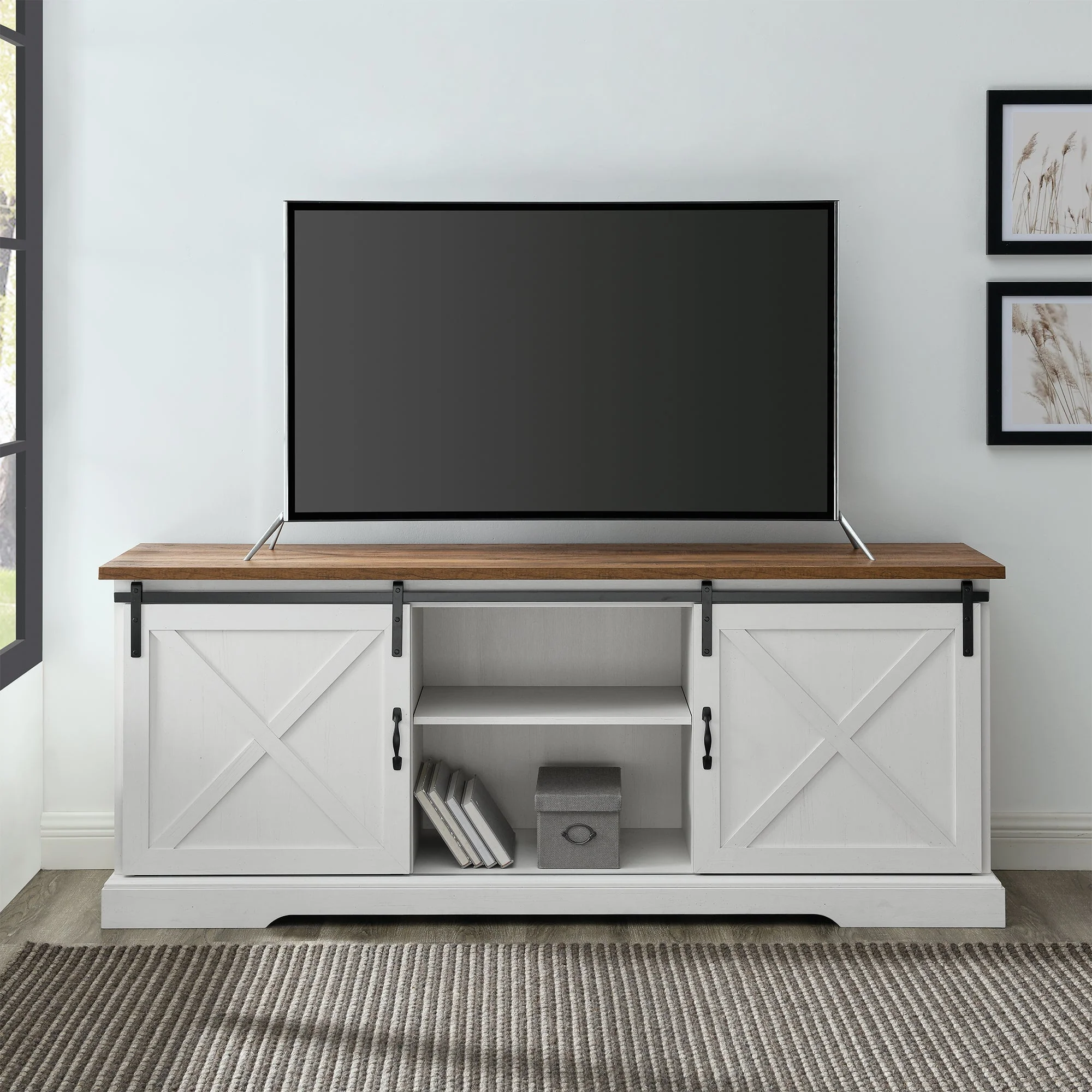 70 Sliding Barn Door TV Console
