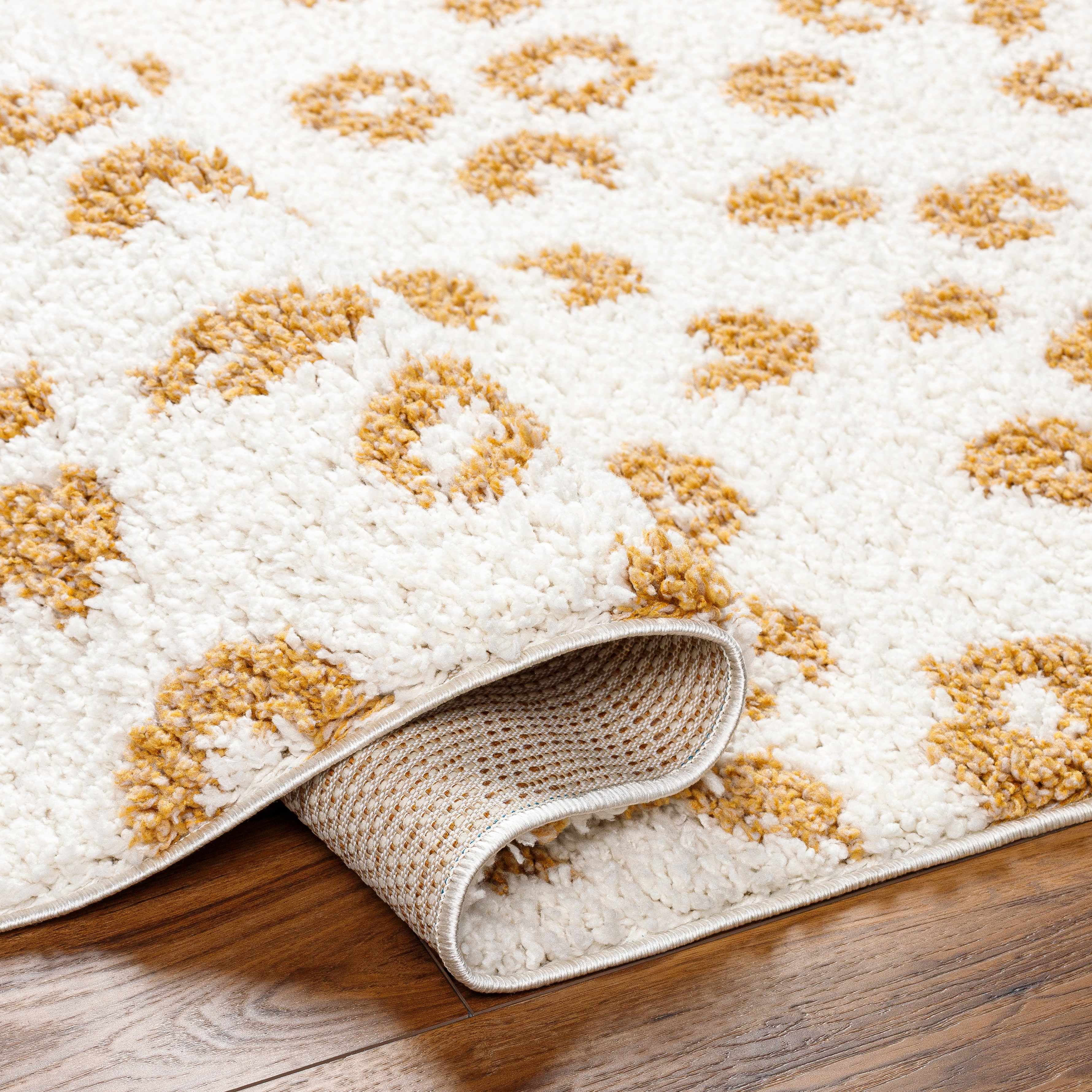 Boutique Rugs - Altin Leopard Print White Area Rug