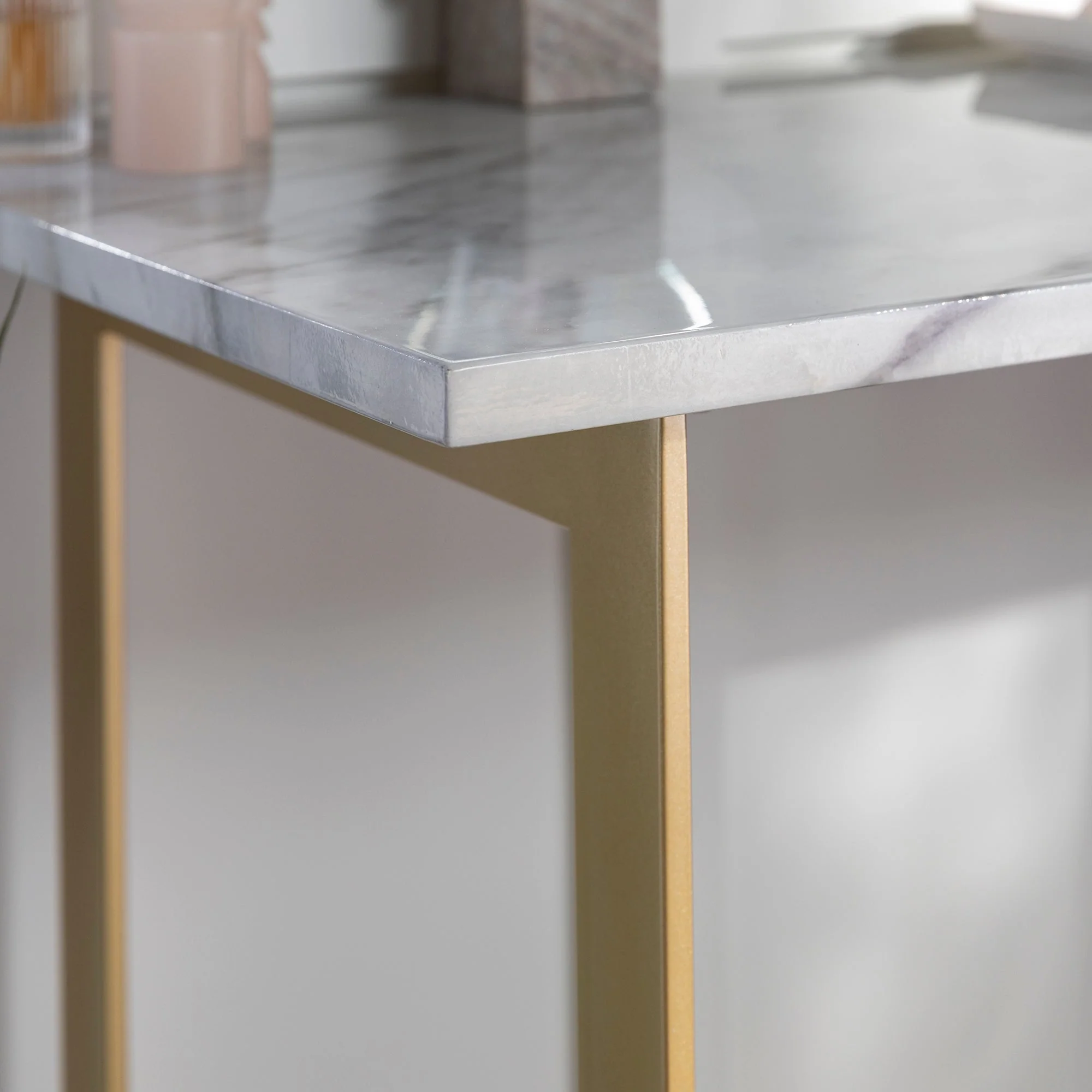 Faux Marble Console Table & Desk 42