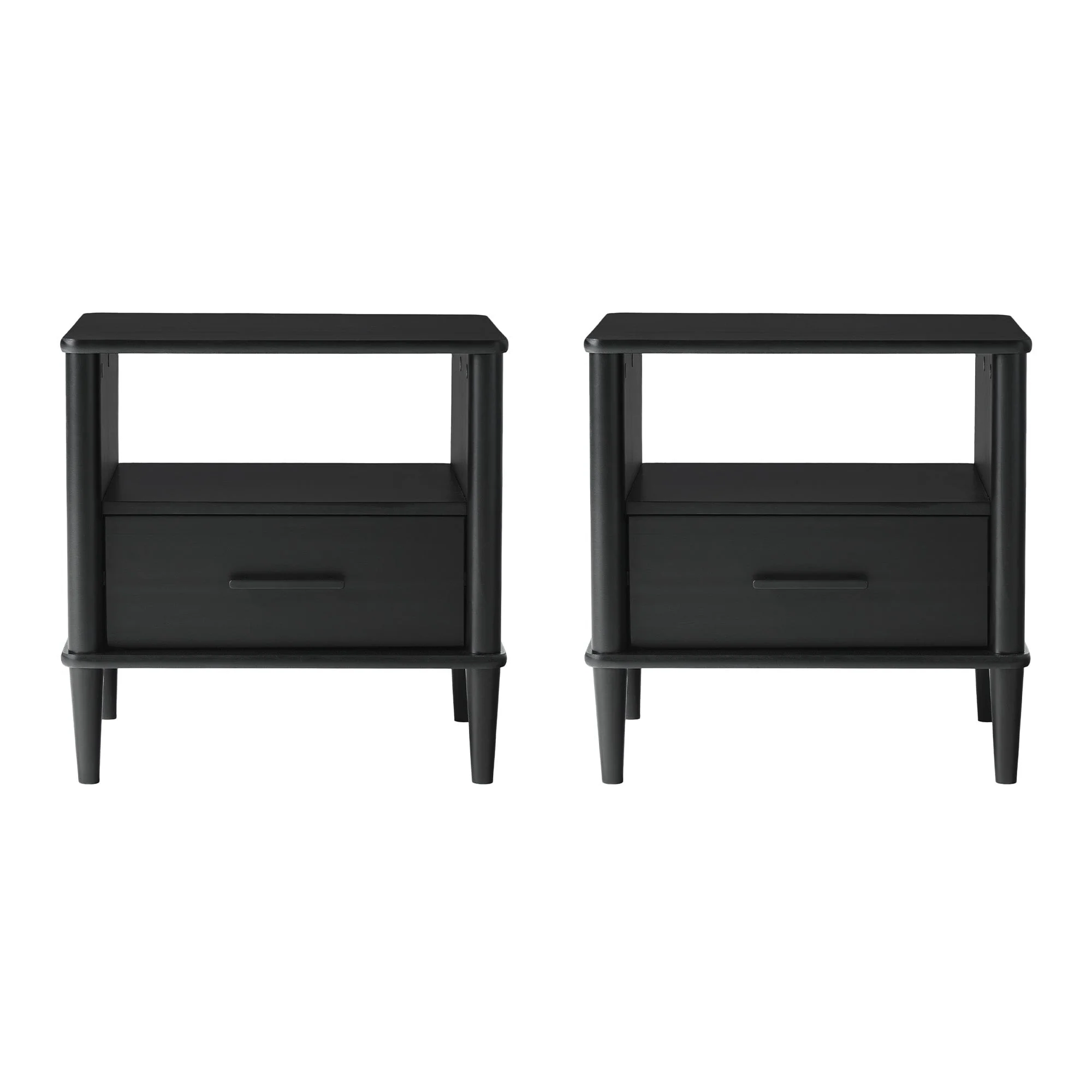 Walker Edison Spindle Transitional 1-Drawer Nightstand