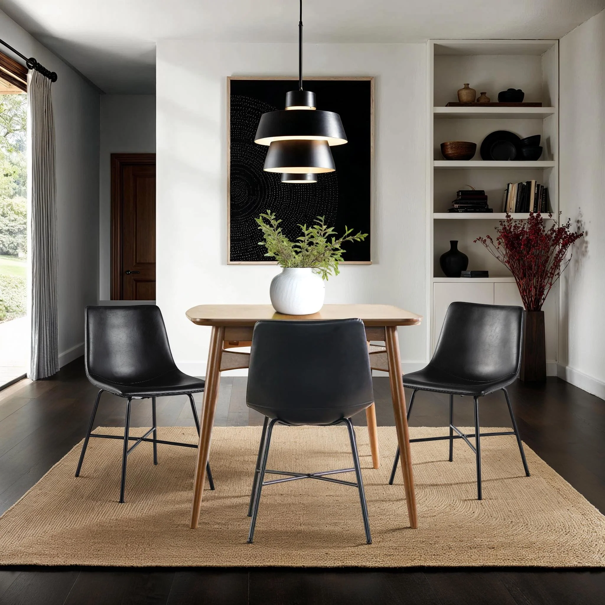 Xuma Urban Industrial Faux Leather Seating Collection (Dining Chair or Counter Stool), Set of 2