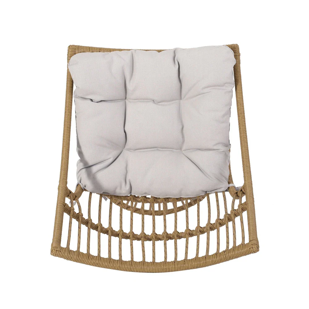 Walker Edison | Retro Wicker Outdoor Chat Set