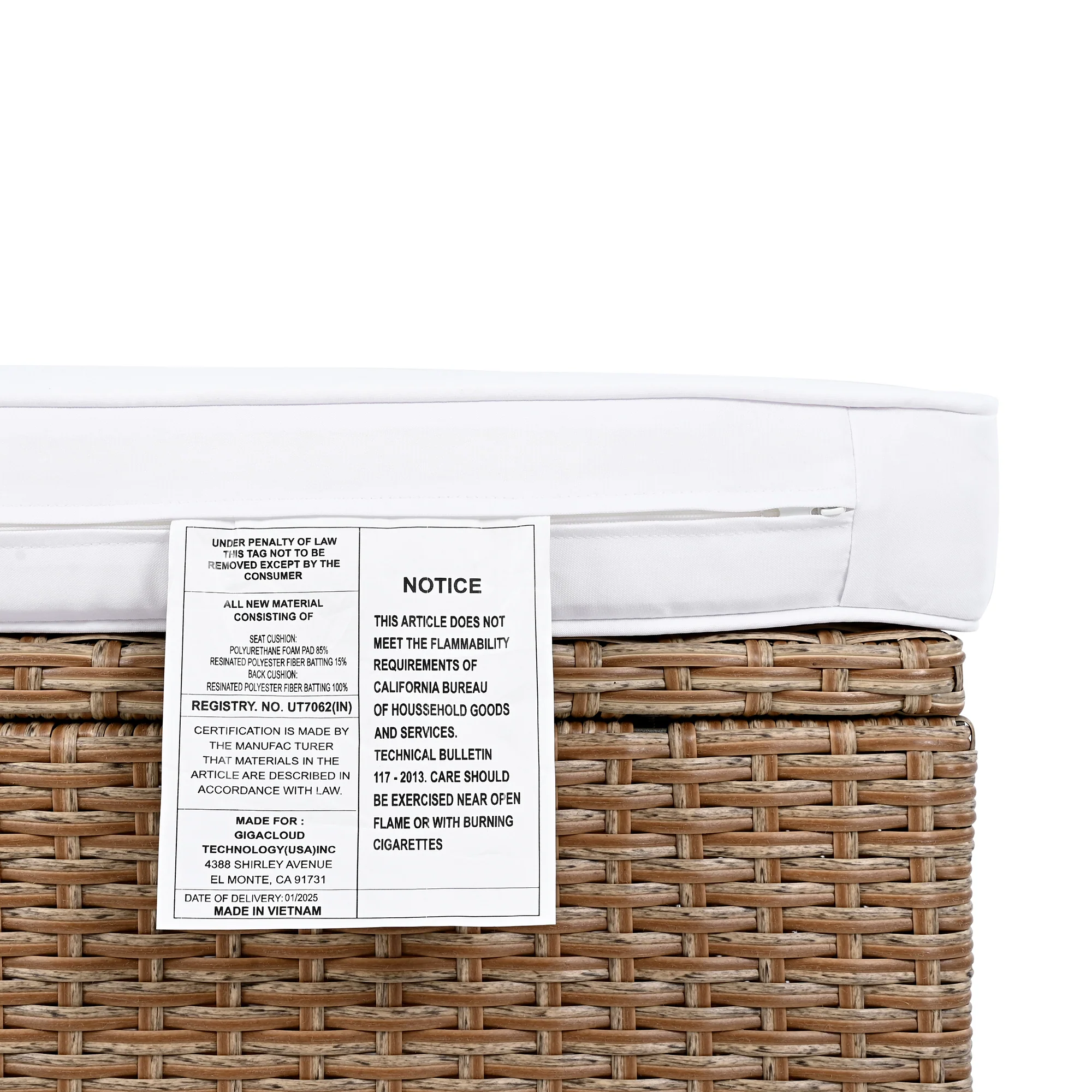 Walker Edison | Wicker Half Moon Outdoor 10-Piece Sectional Sofa Set with Storage