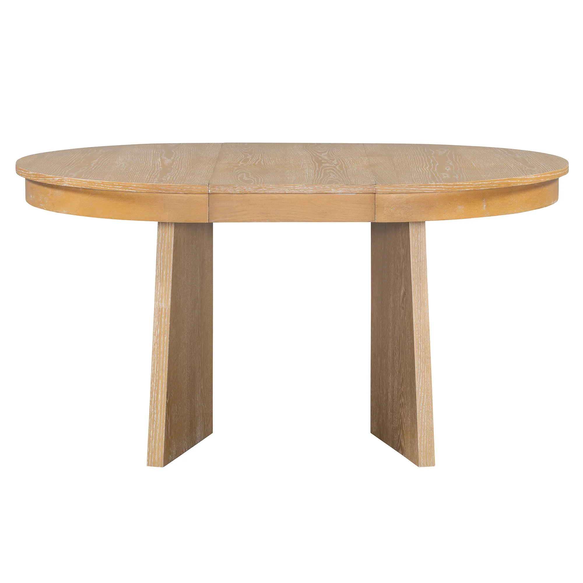 Walker Edison | Extendable 5-Piece Round Dining Table Set for 4