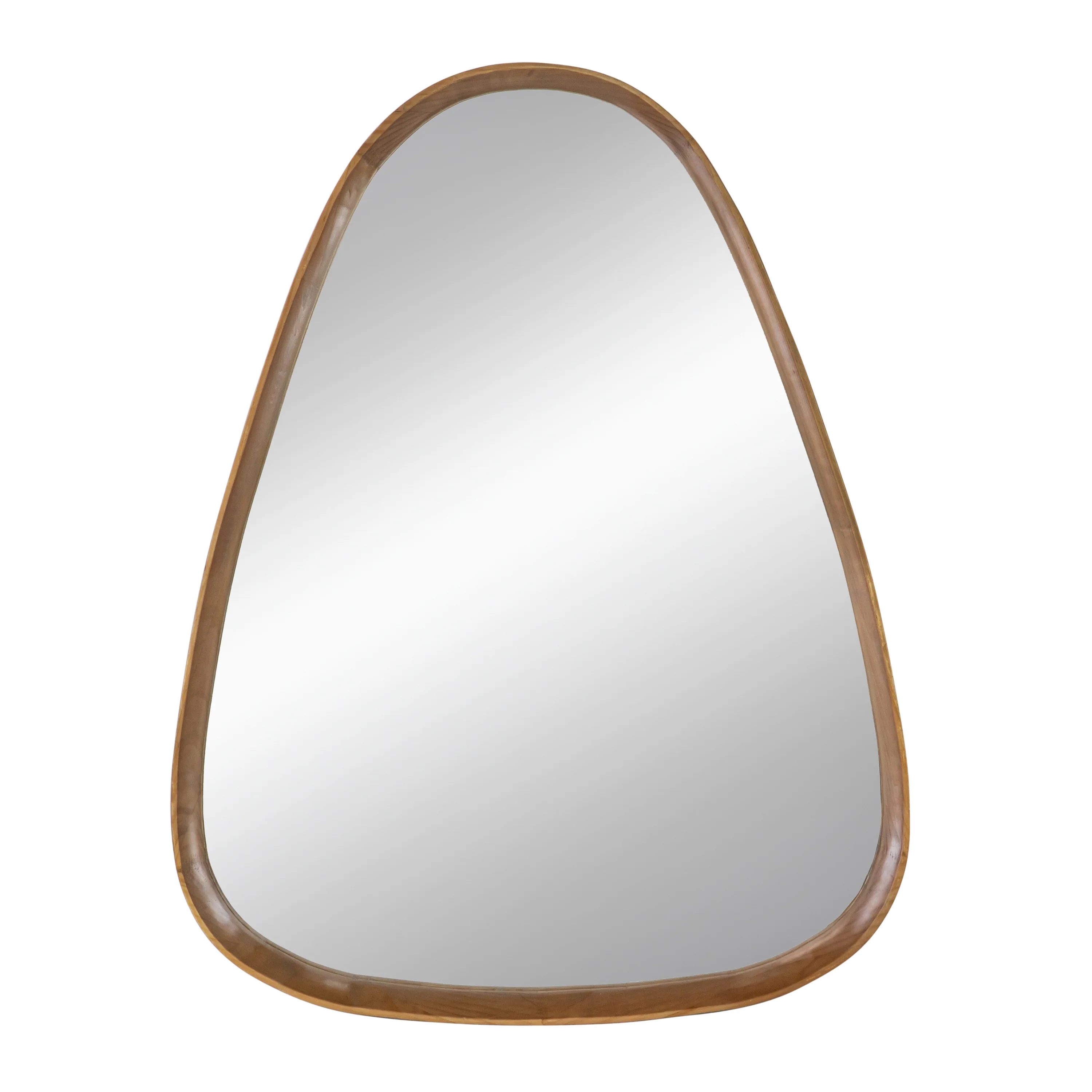 Walker Edison | Curve Design Wood Mirror