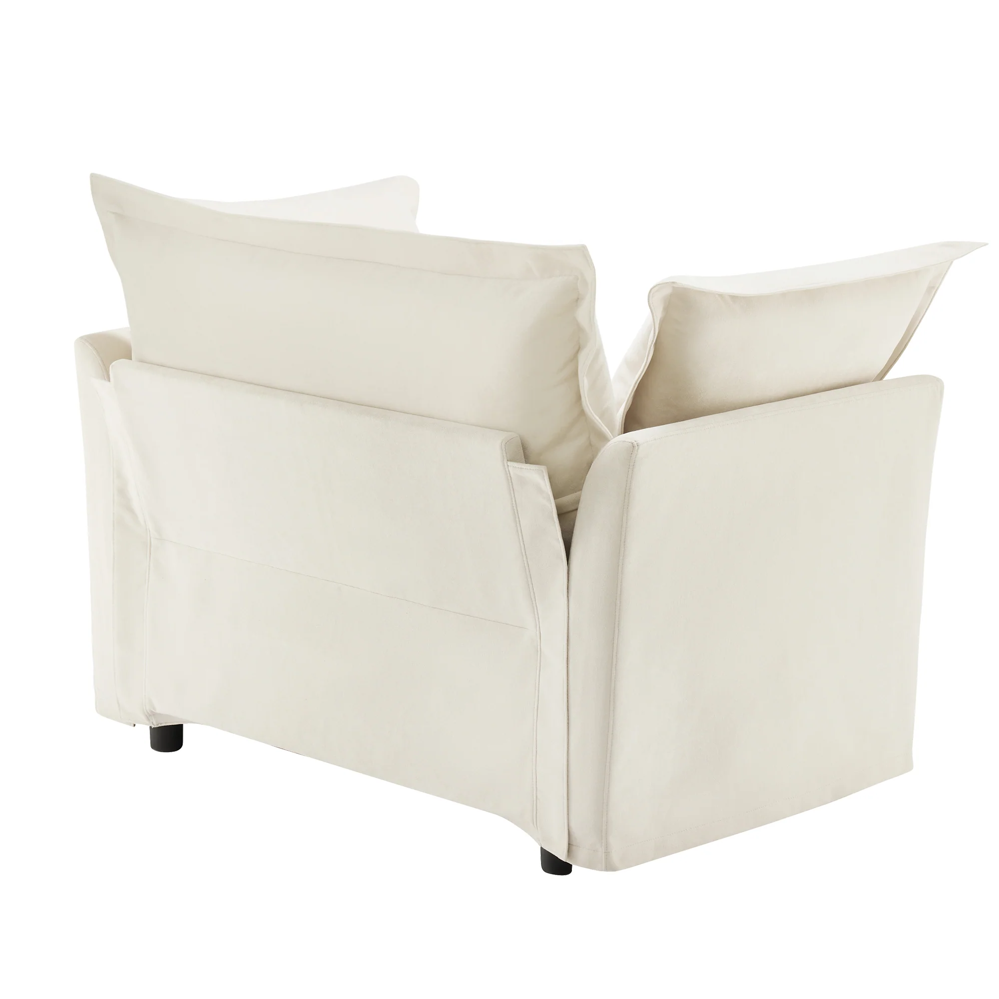 Walker Edison | Slip-covered Deep Seat Comfy Accent Chair