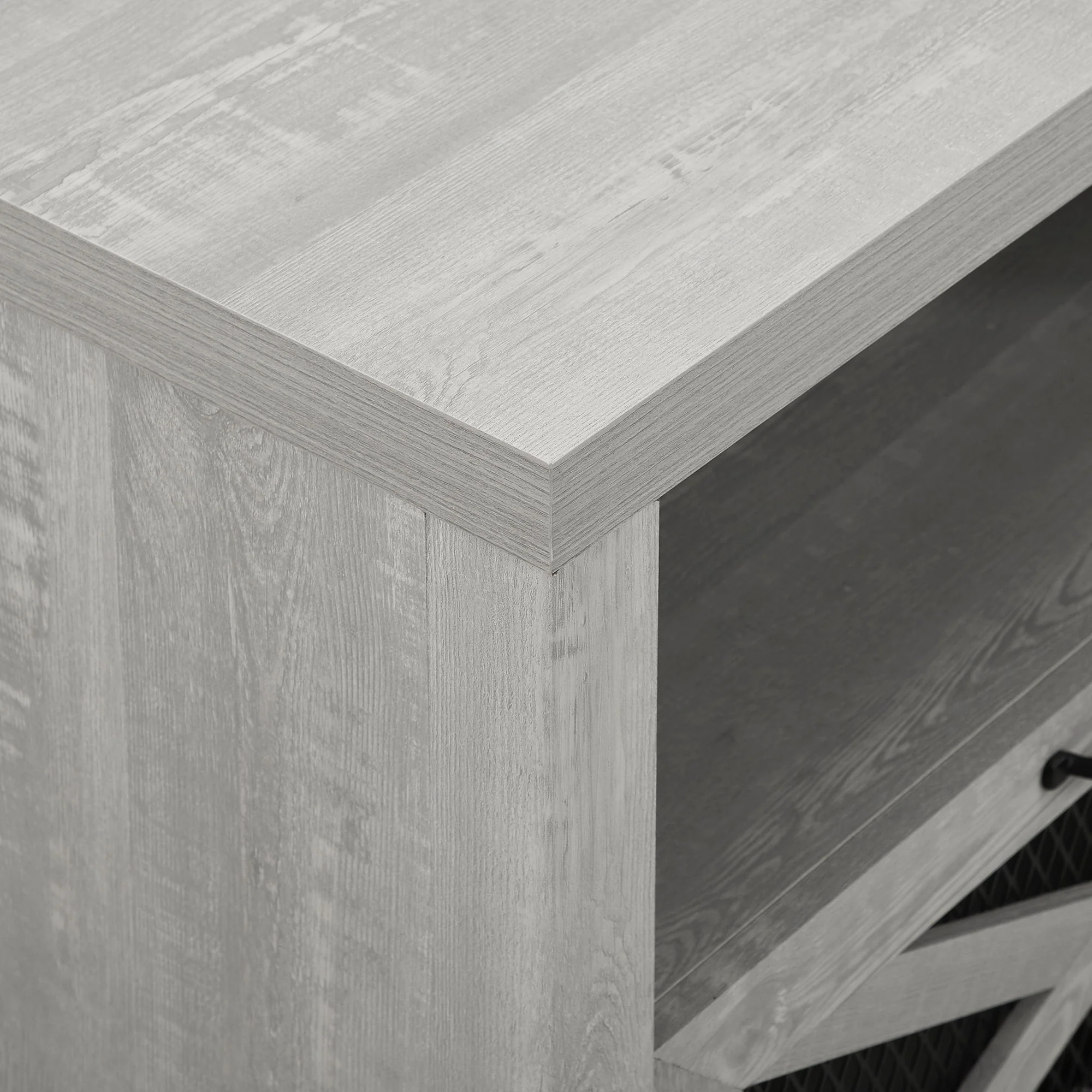 Farmhouse Abilene 70 Rustic Fireplace TV Stand