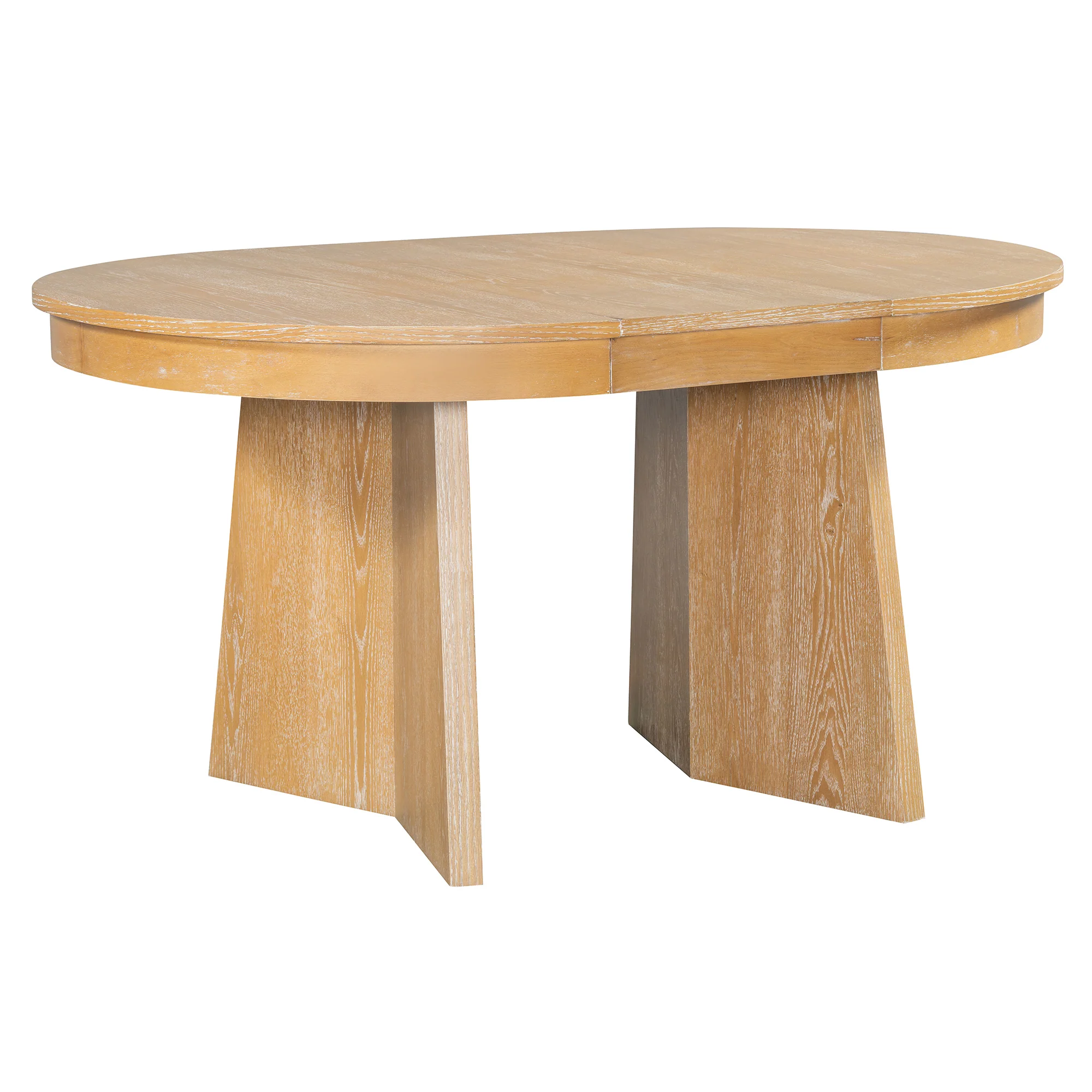 Walker Edison | Extendable 5-Piece Round Dining Table Set for 4