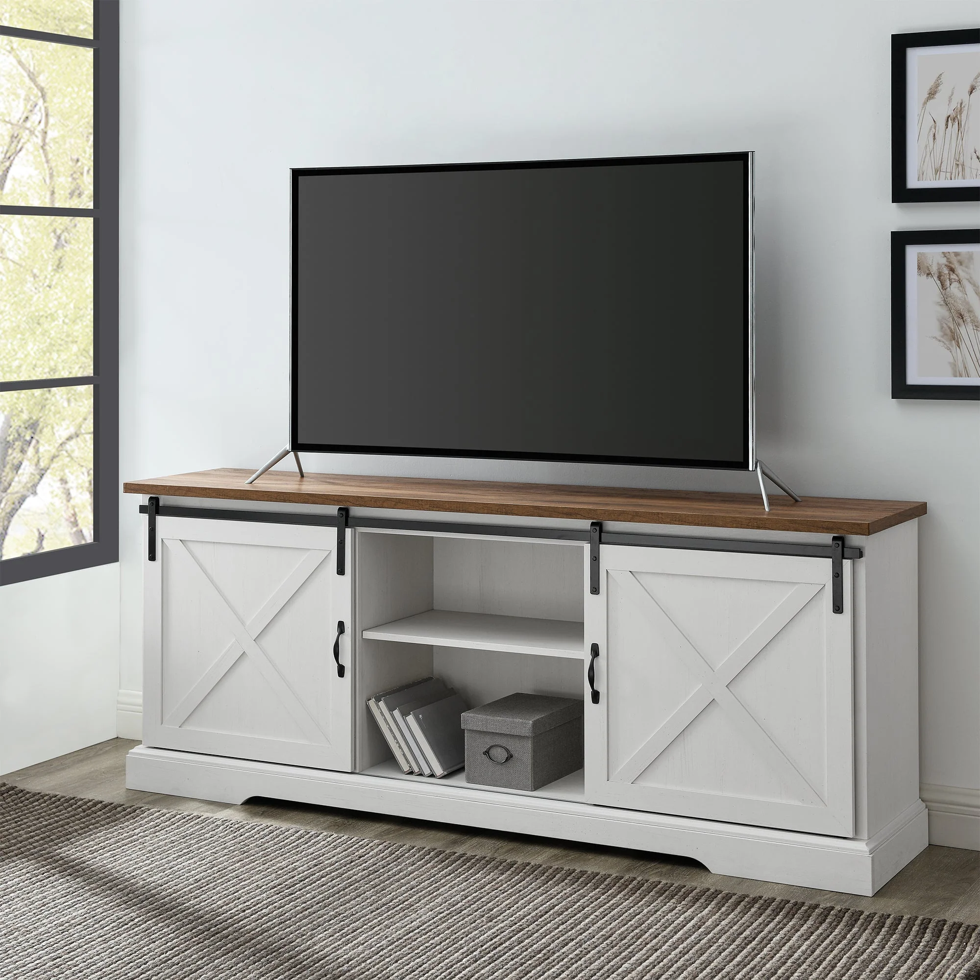 70 Sliding Barn Door TV Console