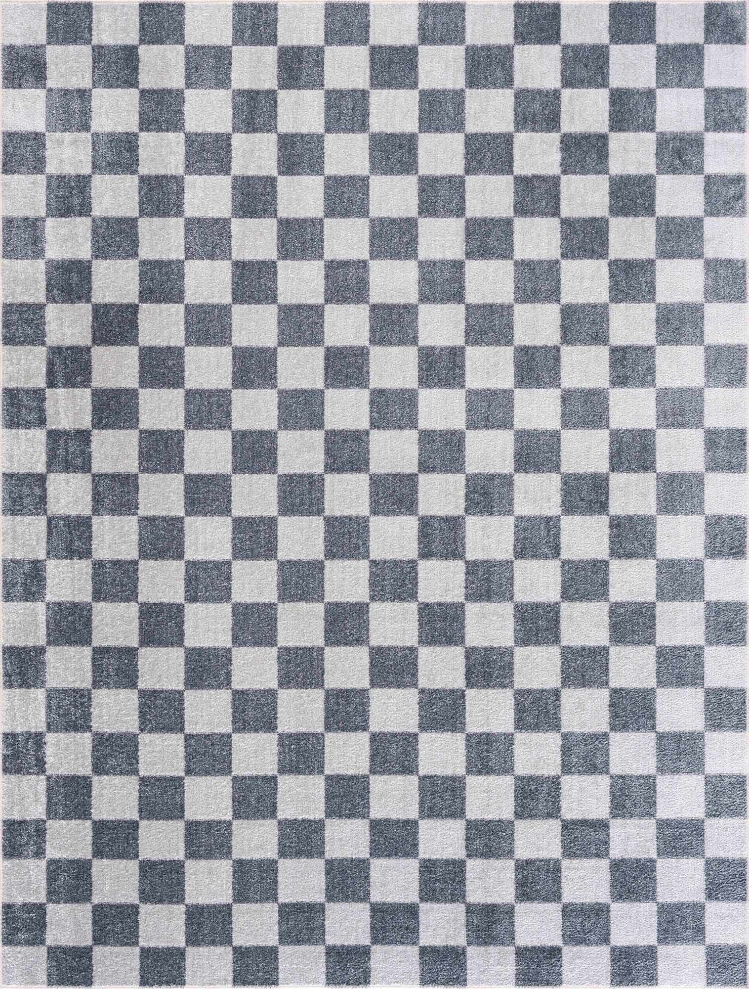 Boutique Rugs - Alie Gray Checkered Washable Area Rug