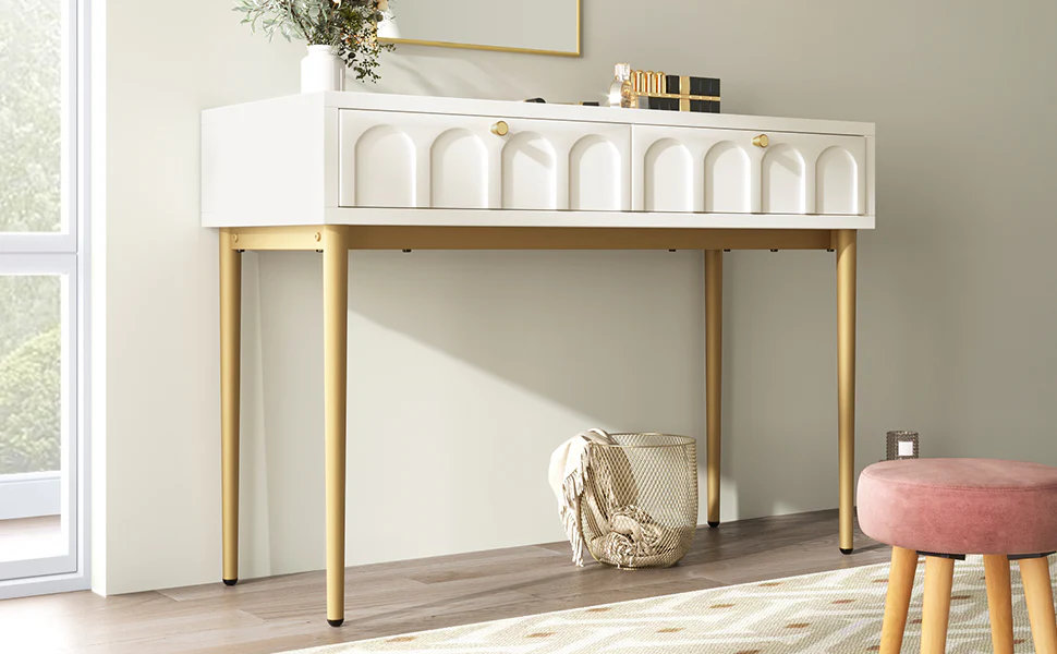 Walker Edison | Contemporary Modern Makeup Vanity Desk