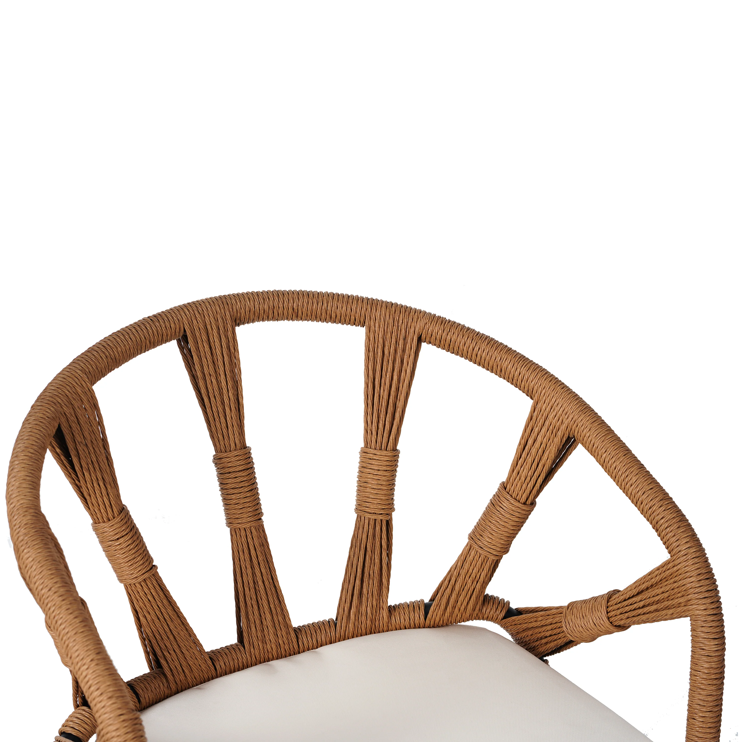 Walker Edison | U Style Contemporary Outdoor Dining Table and Chairs Set