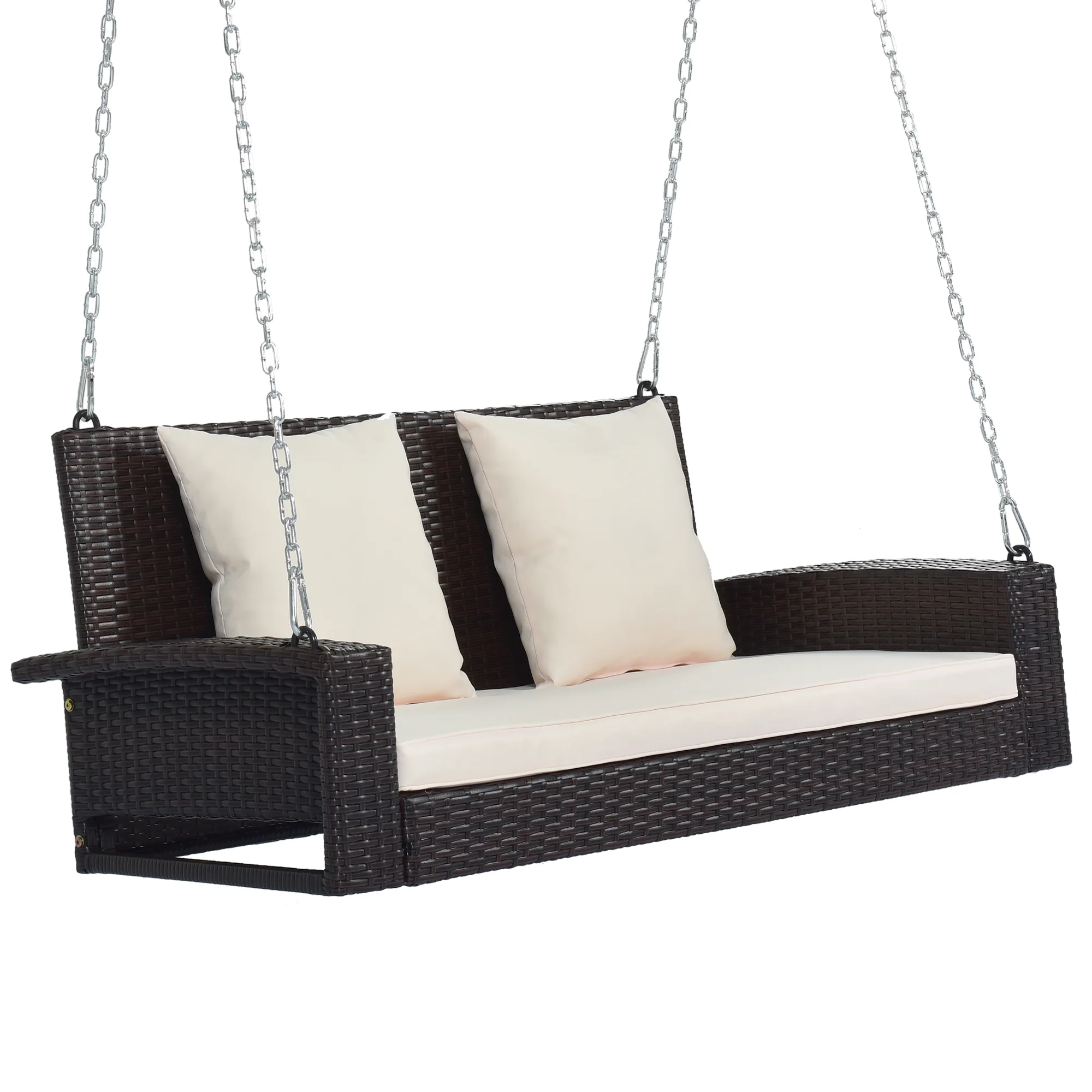 Walker Edison | Wicker Hanging Porch Swing